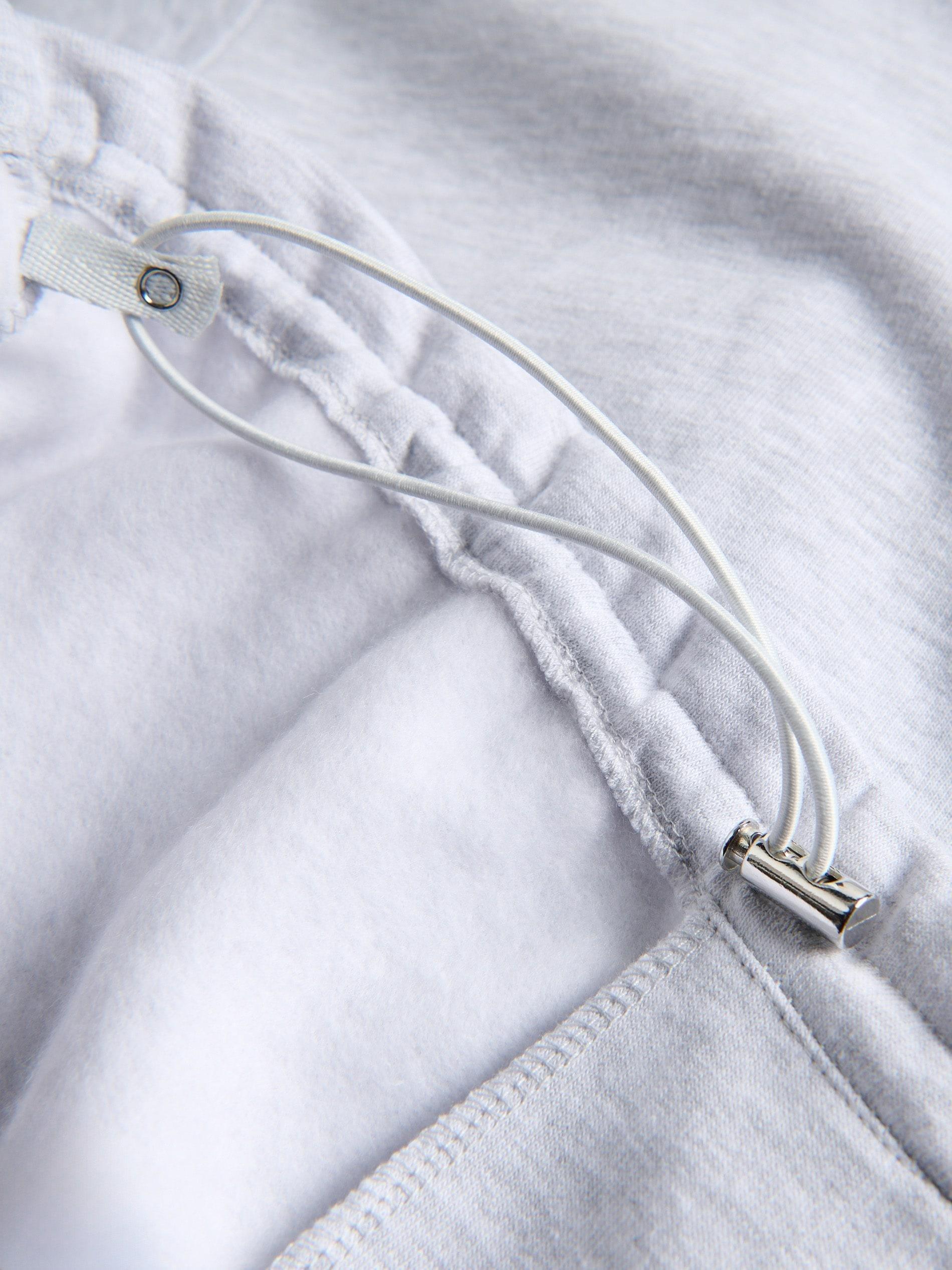 Grey Sweatshirt With Drawstring Hem, Light grey, large image number 5