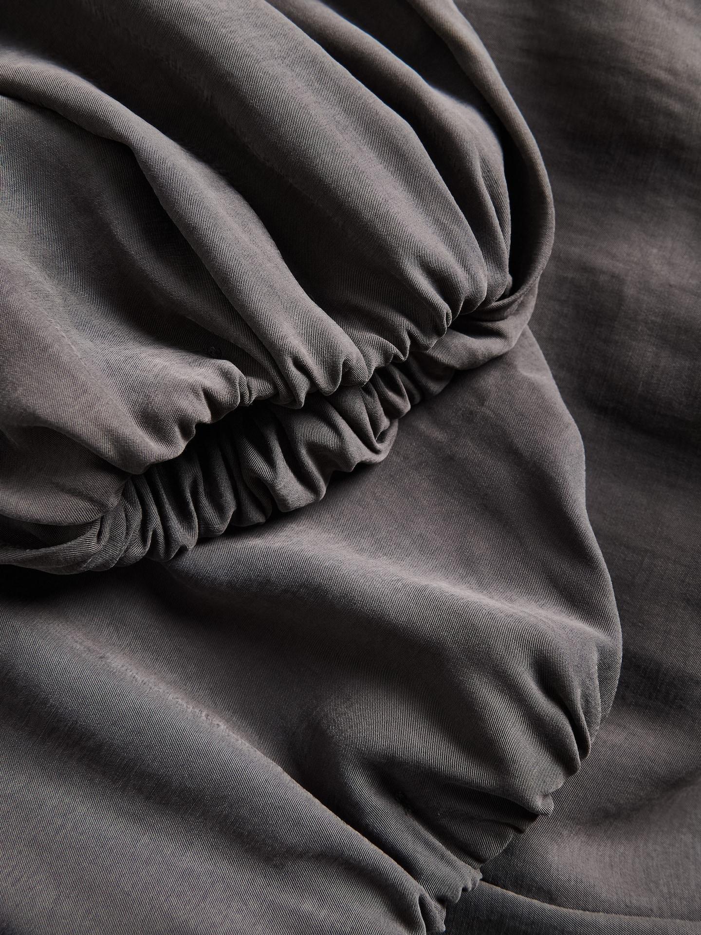 Grey Balloon Trousers With Modal, Grey, large image number 5