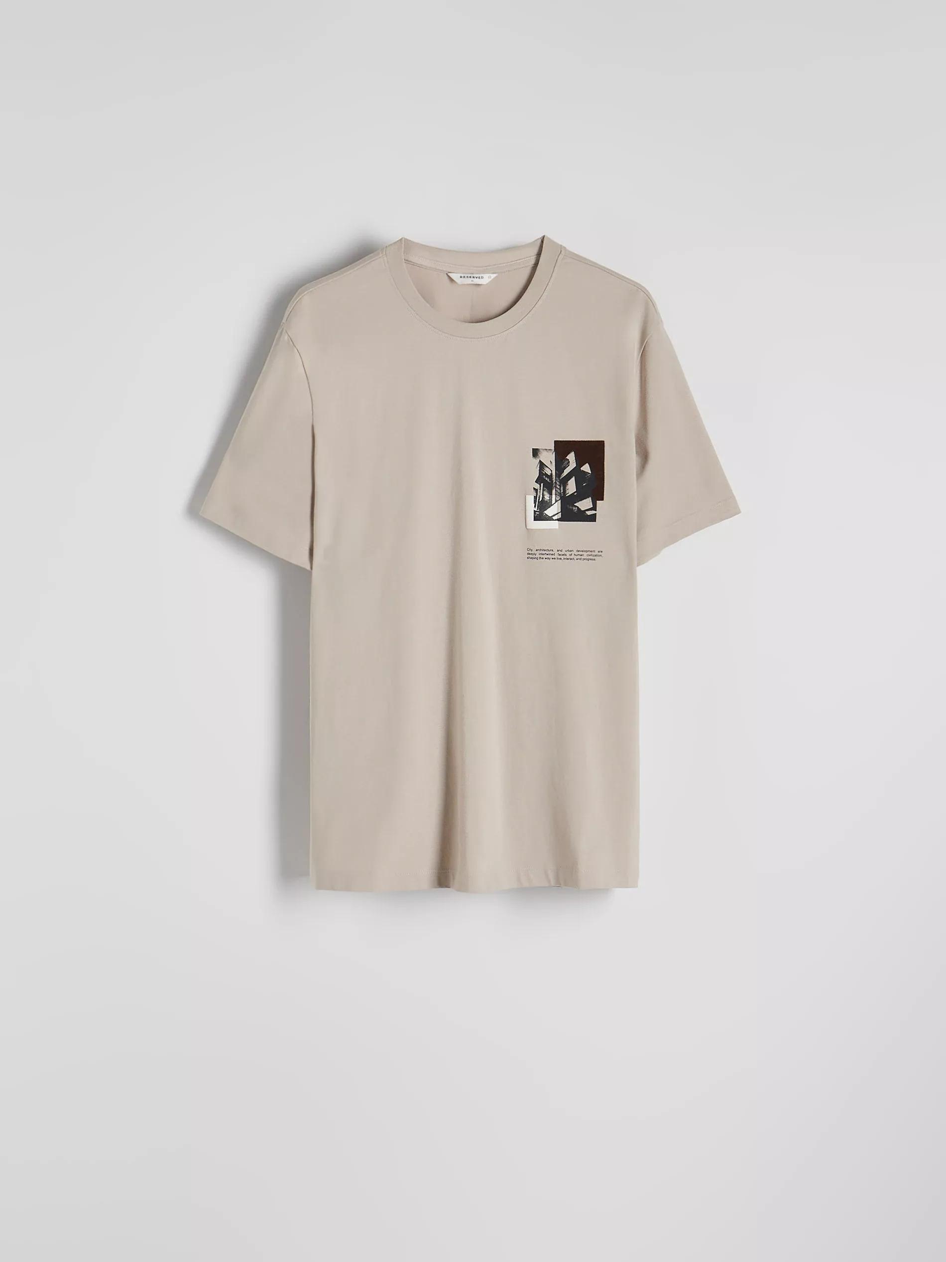 Cream Regular T-Shirt With Print, , large image number 3