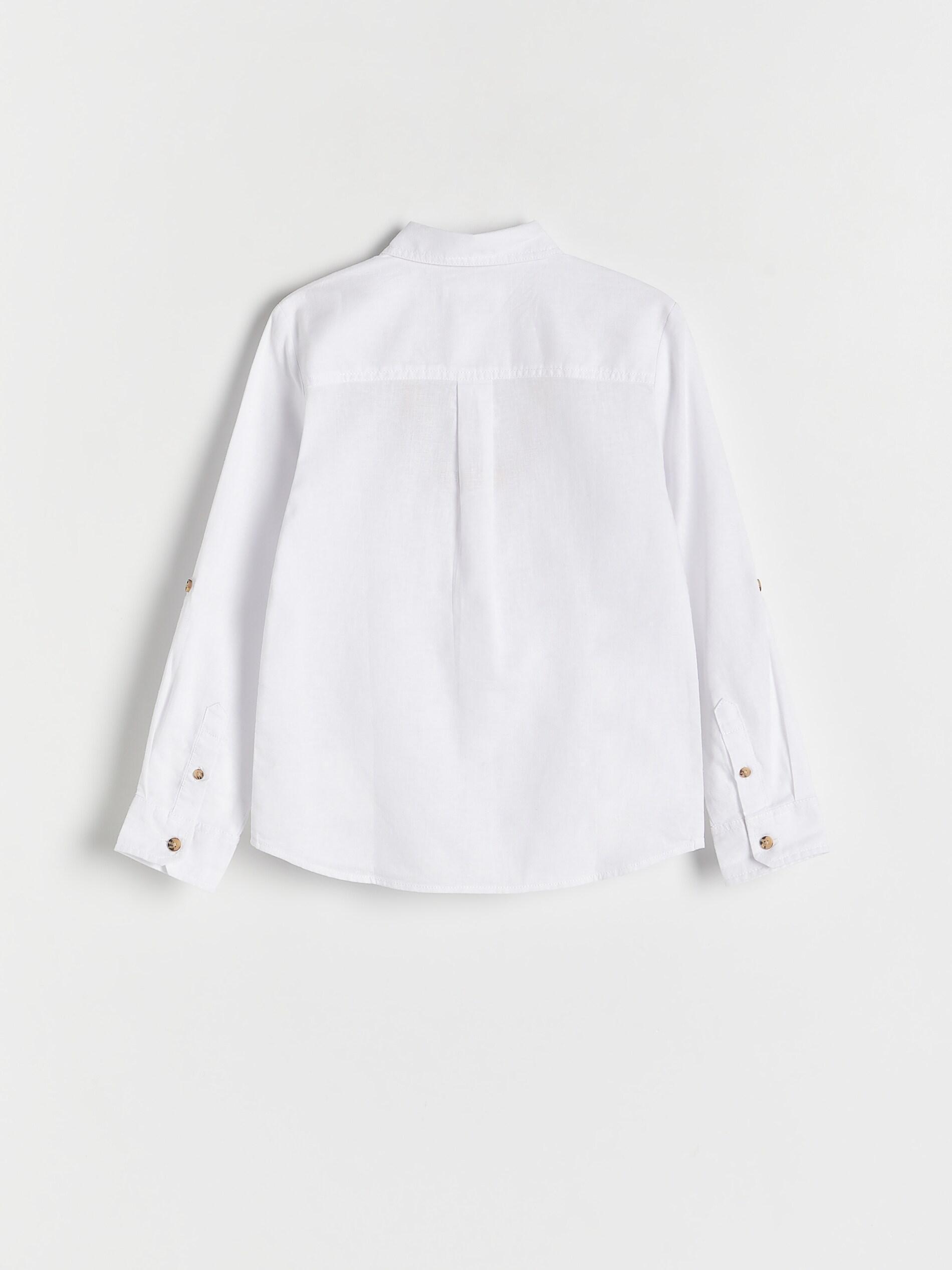 White Linen Shirt, Kids Boys, , large image number 3