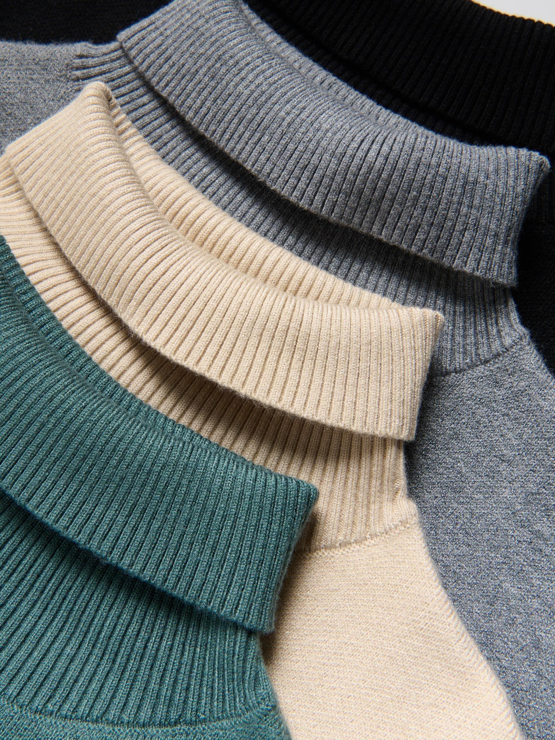 Grey Classic Turtleneck, Grey, medium