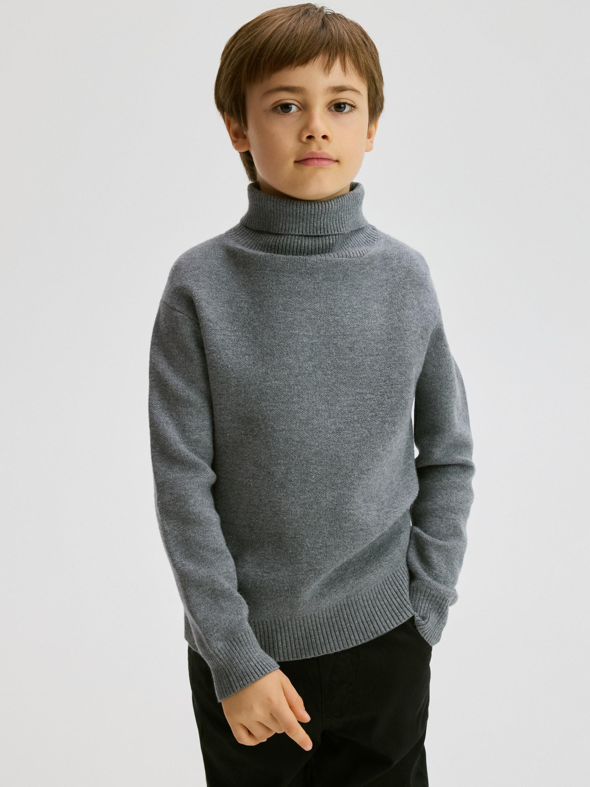 Grey Classic Turtleneck, Grey, large image number 3