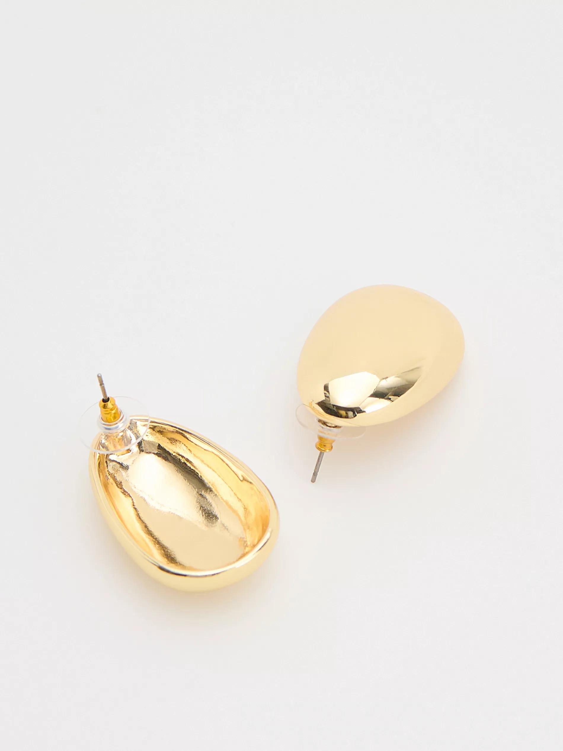 Golden Dangle Earrings, Golden, large image number 1