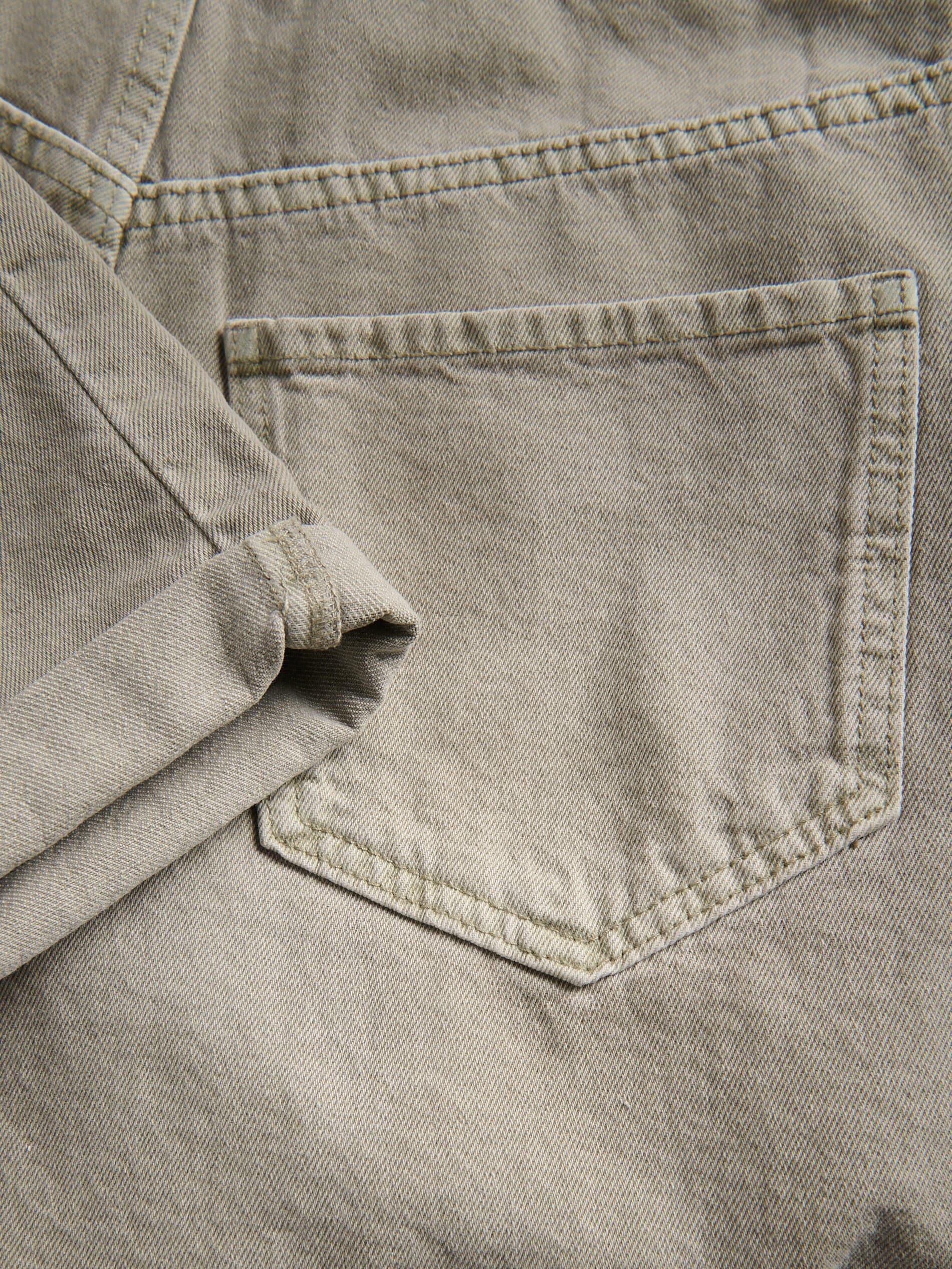 Green Denim Shorts, 7401_81J, large image number 5