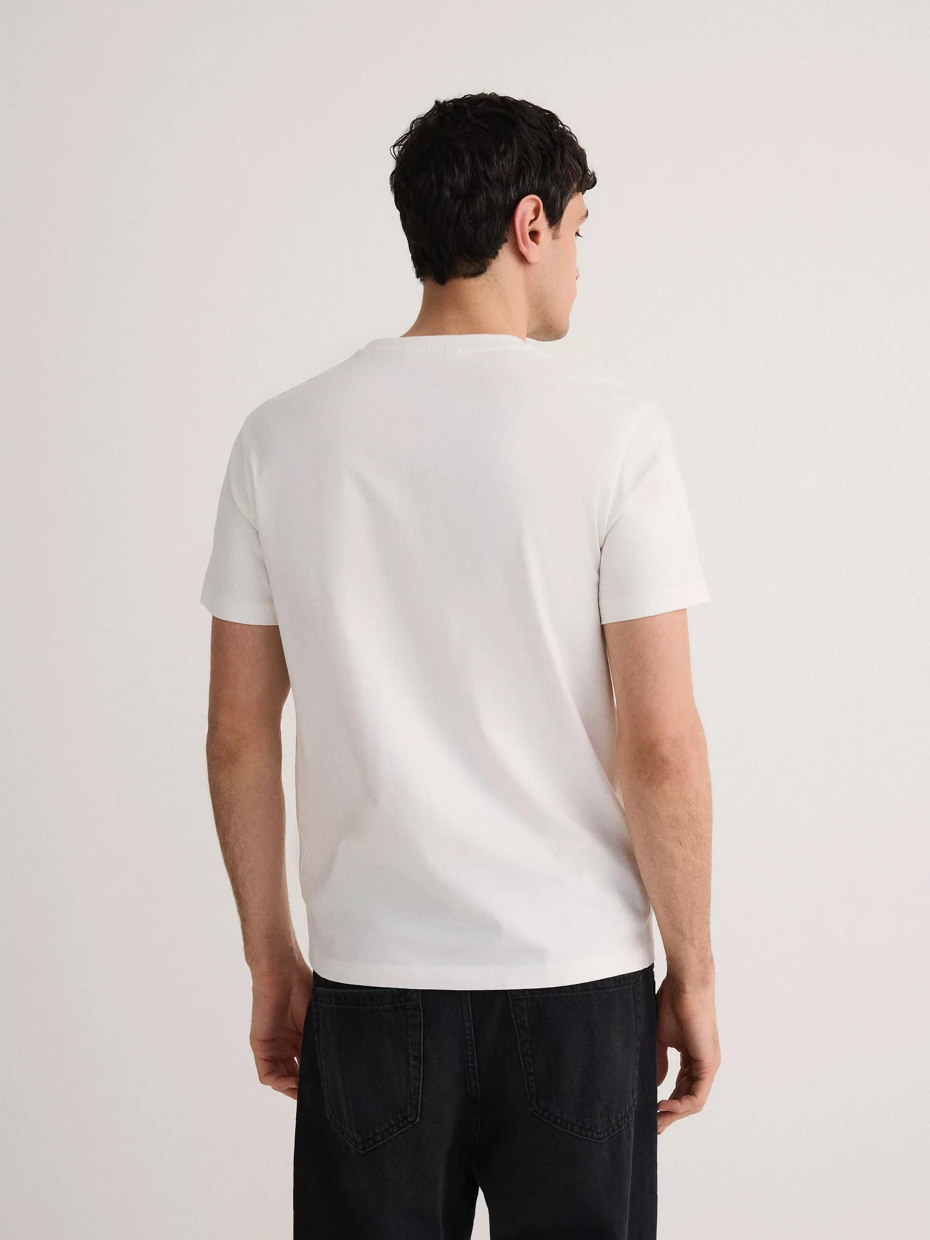 Cream Regular T-Shirt With Print, , large image number 3