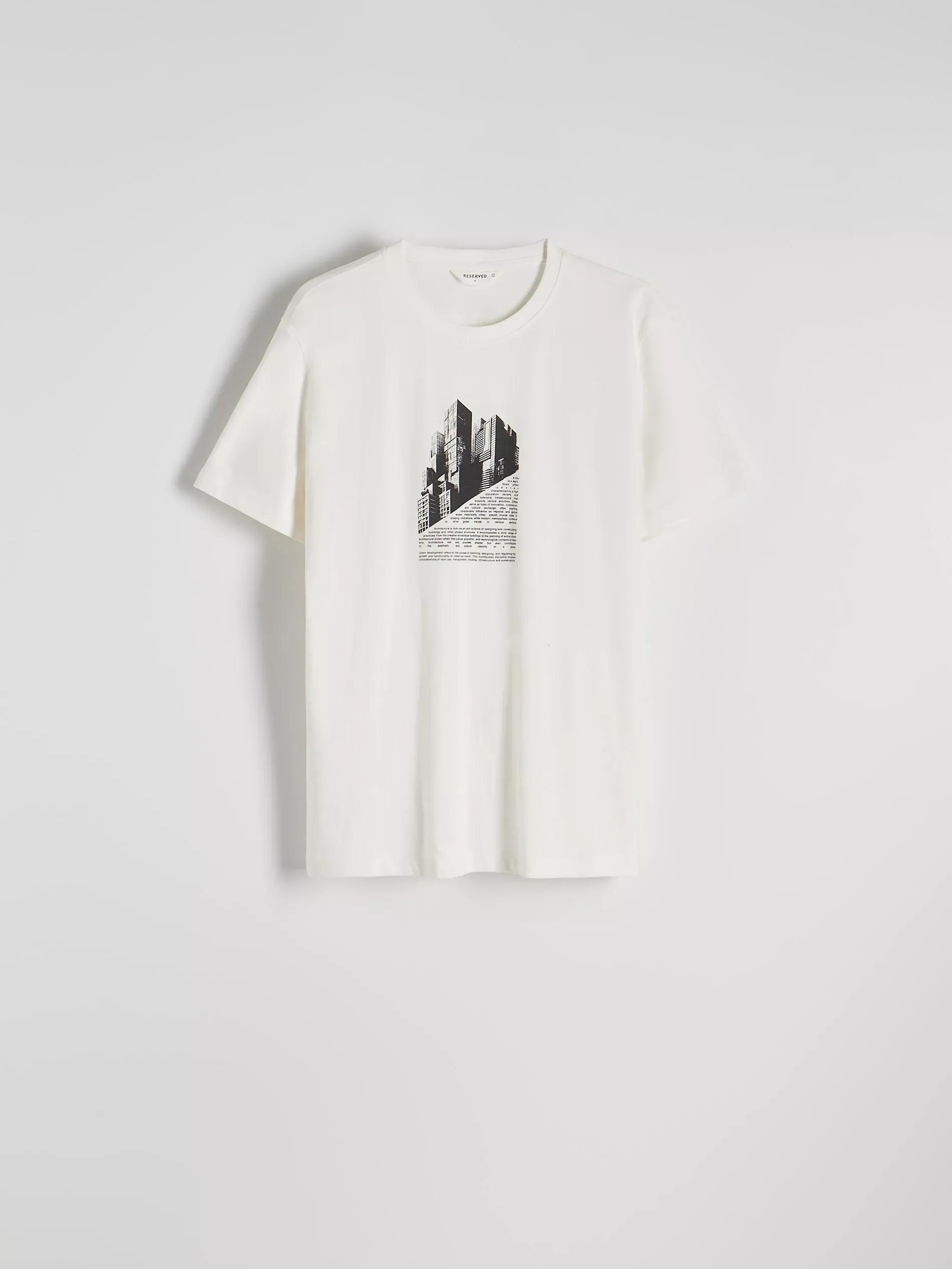 Cream Regular T-Shirt With Print, , large image number 4