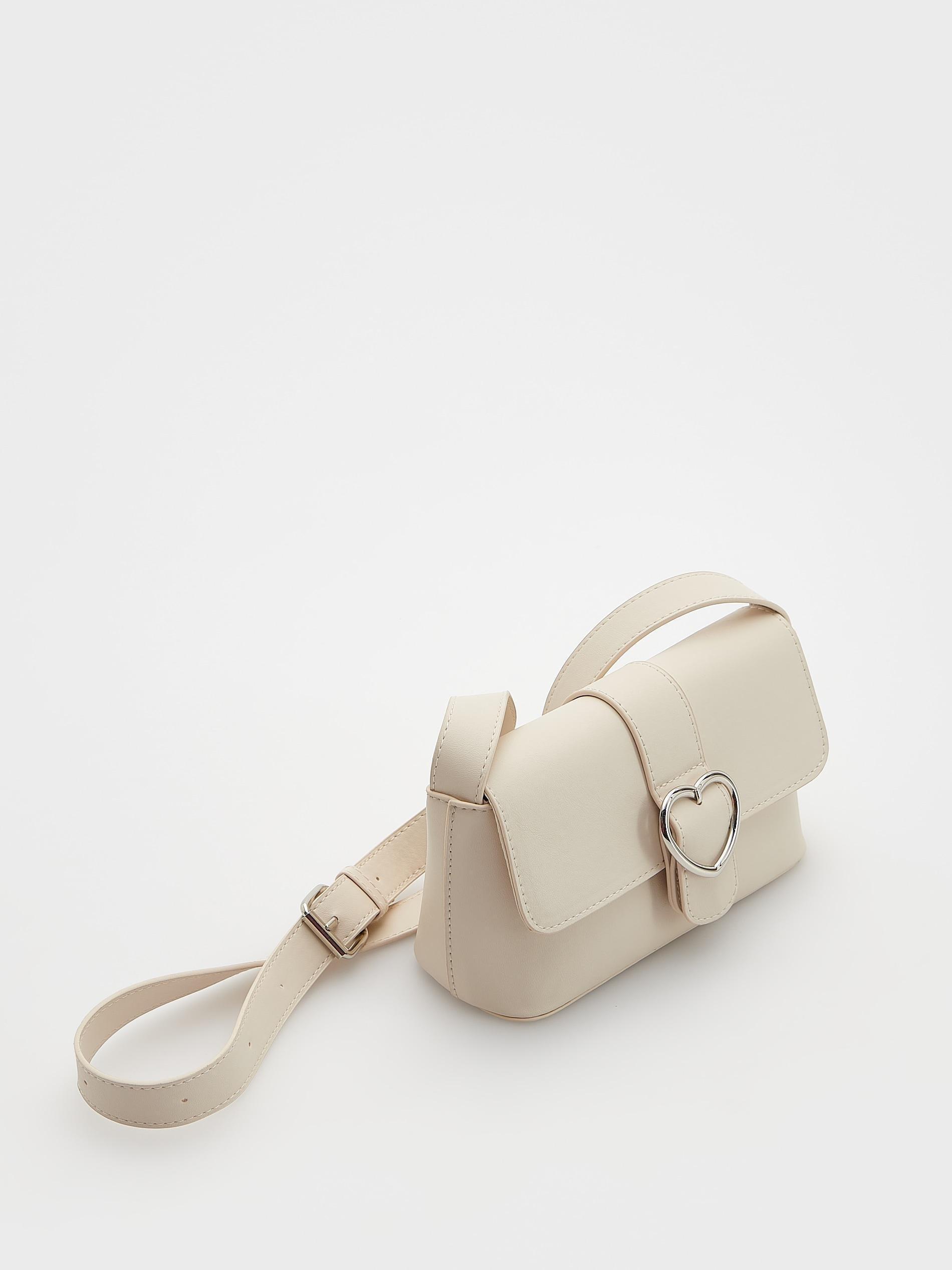 Beige Messenger Bag, Kids Girls, Beige, large image number 3