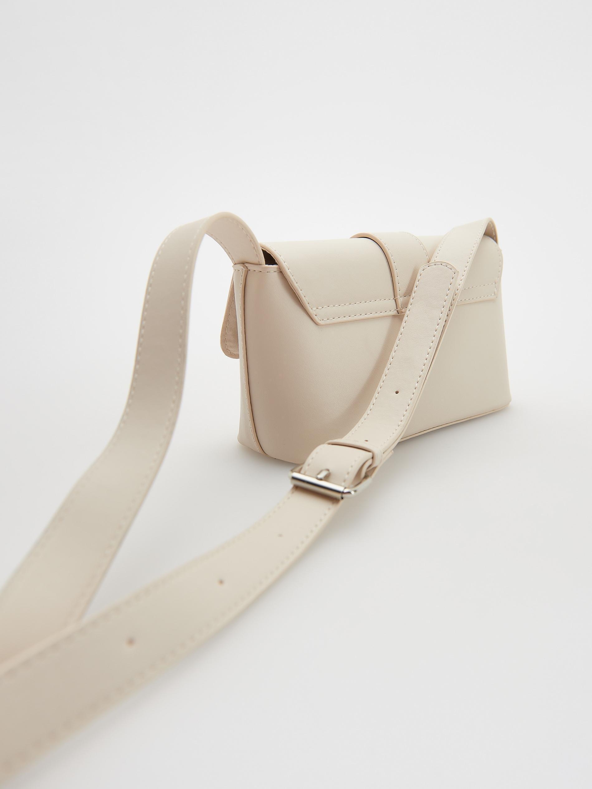 Beige Messenger Bag, Kids Girls, Beige, large image number 4