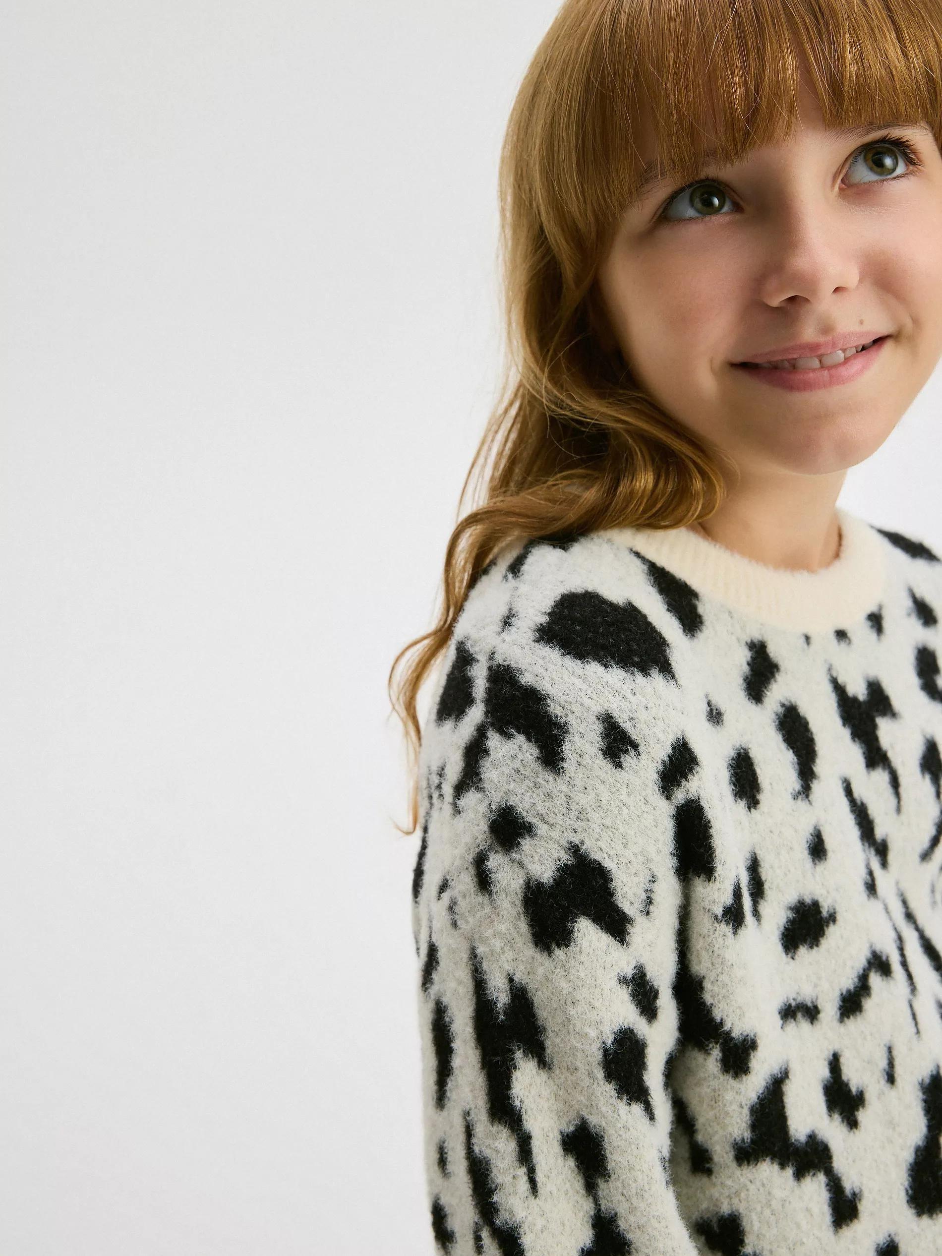 Multicolour Animal Print Sweater, , large image number 0