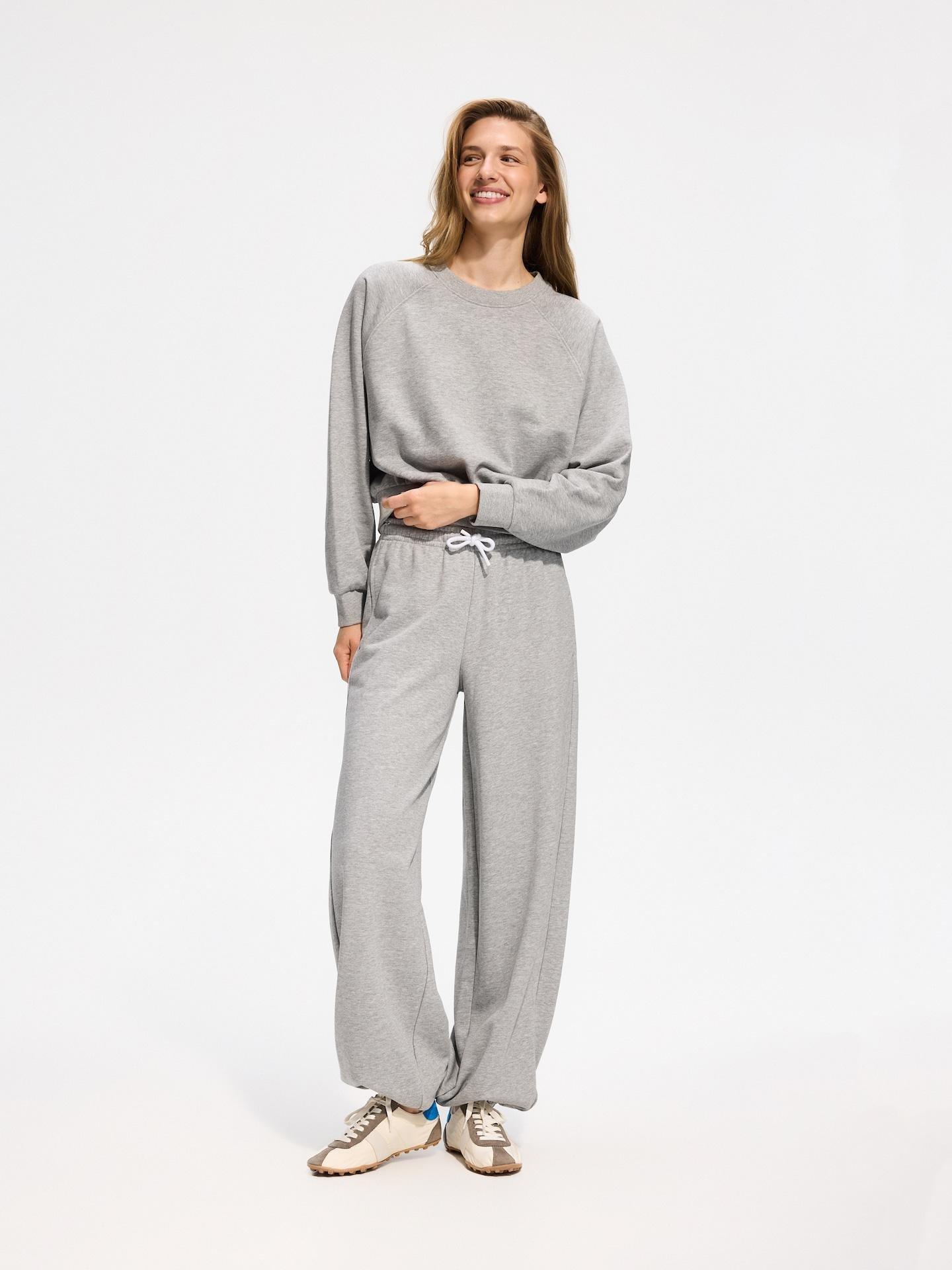 Grey Cotton Rich Sweatpants, Light grey, medium
