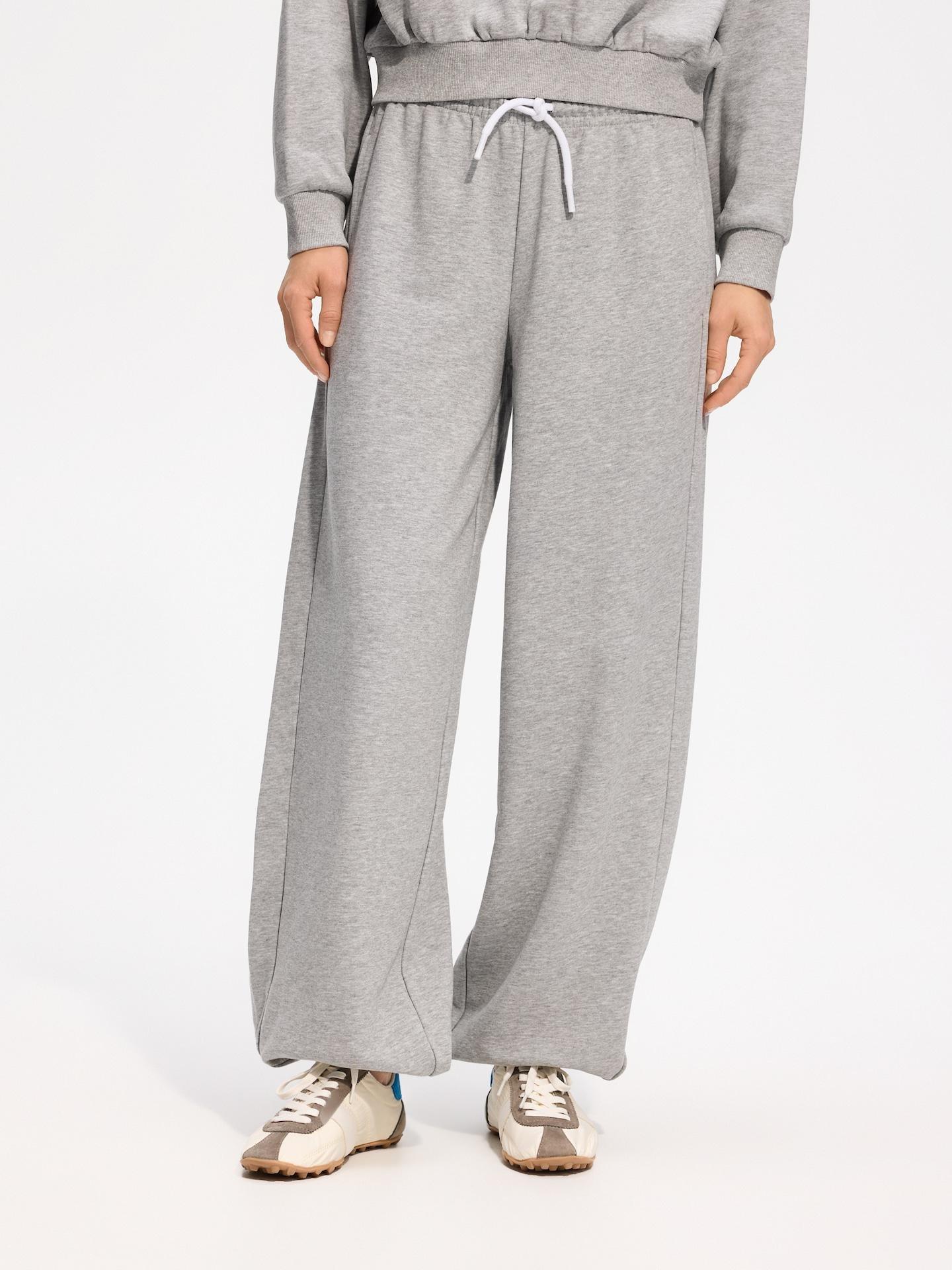 Grey Cotton Rich Sweatpants, Light grey, medium