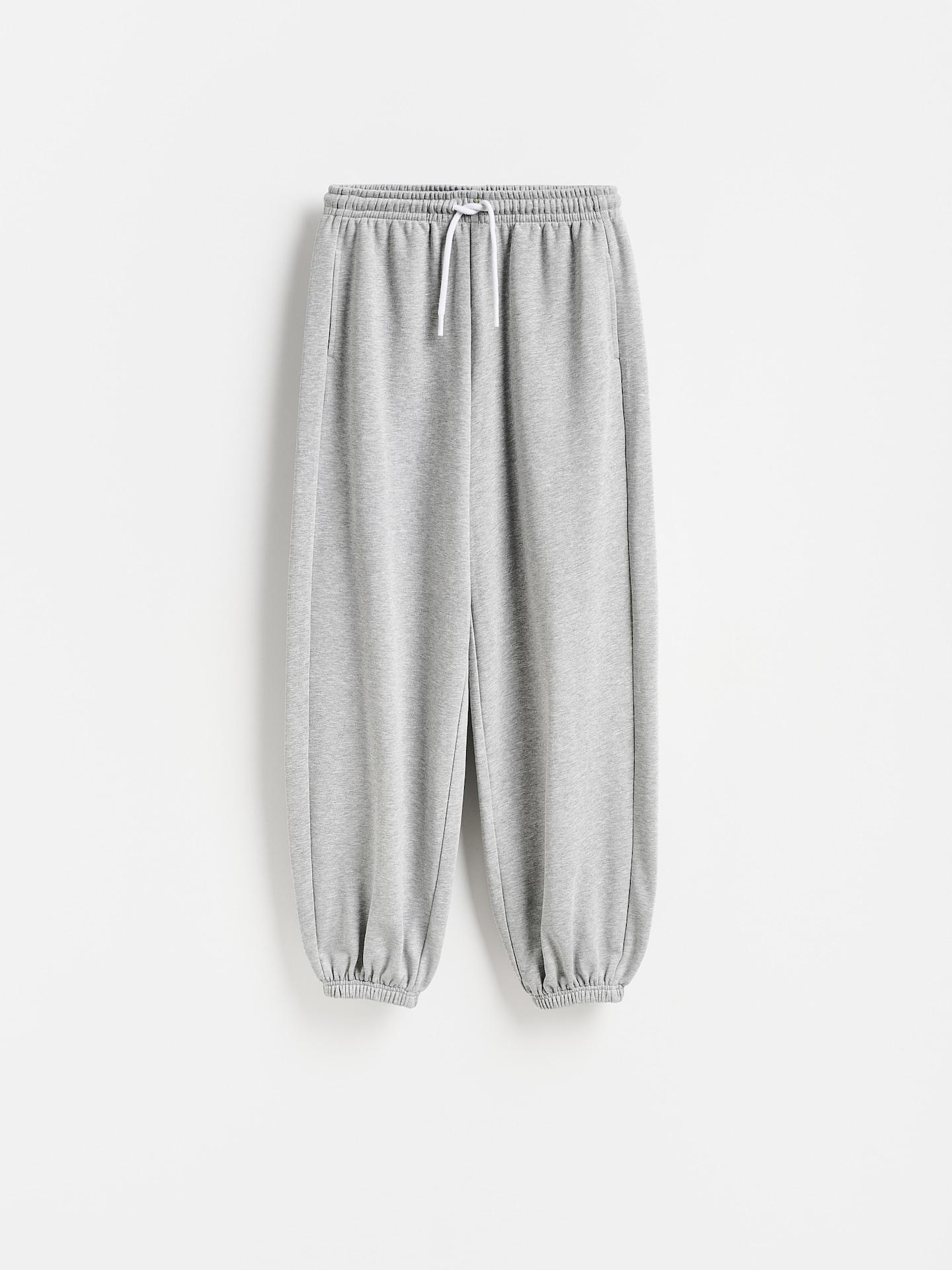 Grey Cotton Rich Sweatpants, Light grey, large image number 3