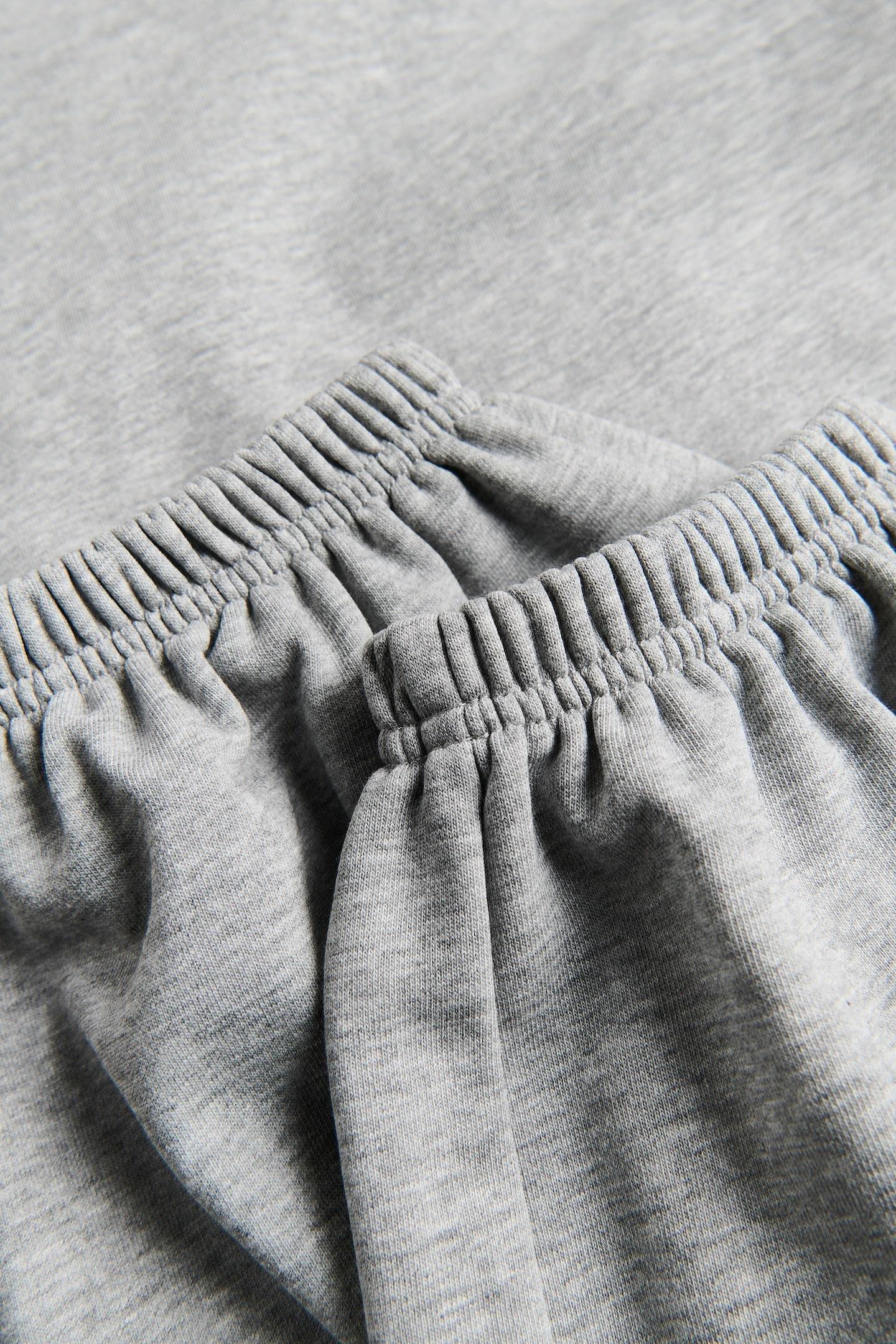 Grey Cotton Rich Sweatpants, Light grey, large image number 4