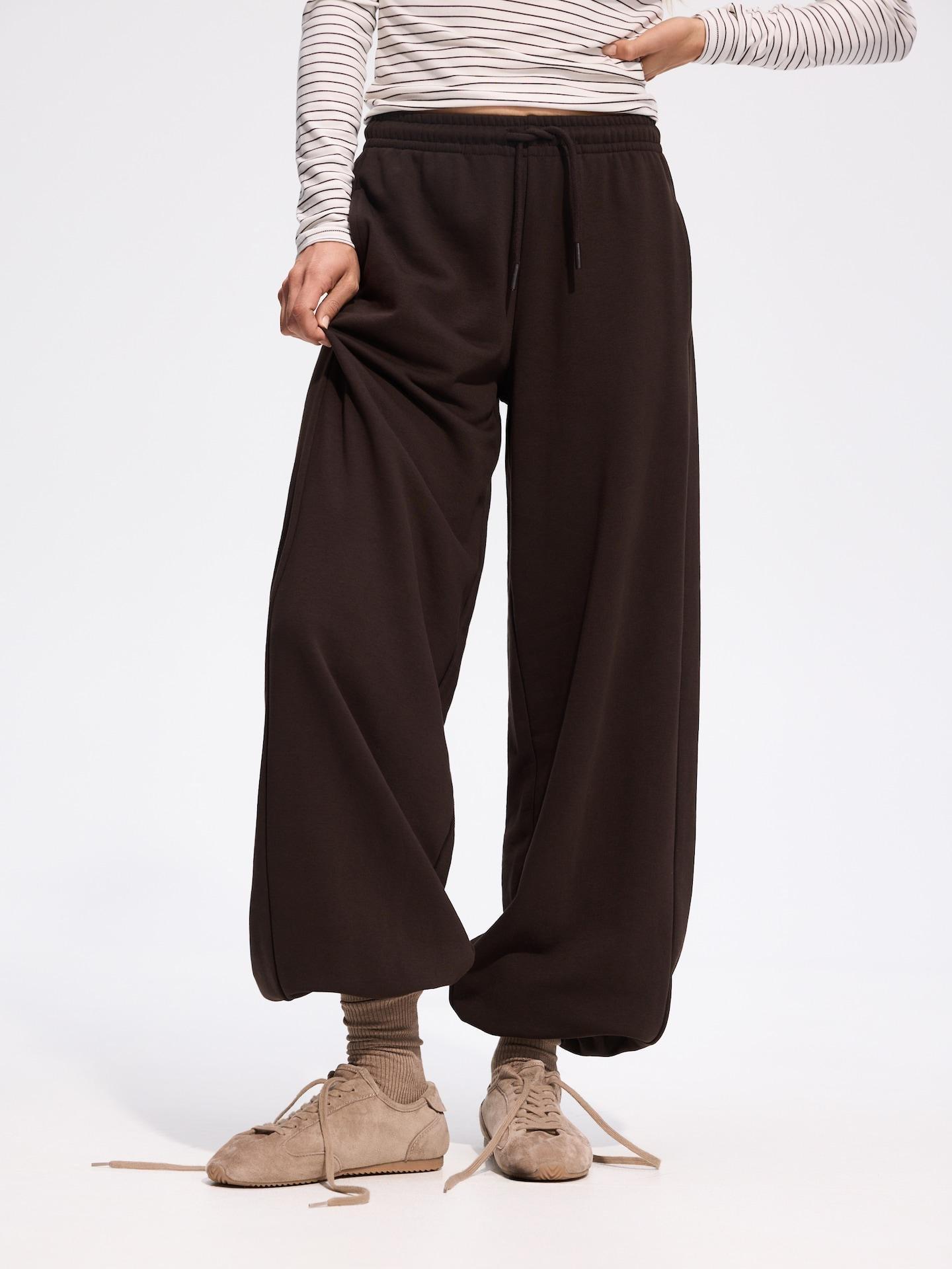 Brown Cotton Rich Sweatpants, Brown, medium