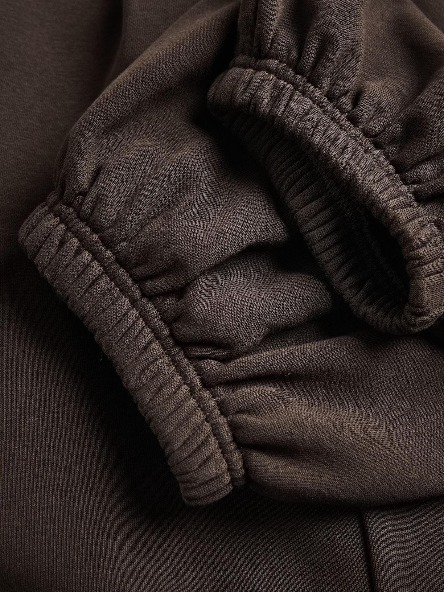 Brown Cotton Rich Sweatpants, Brown, large image number 4