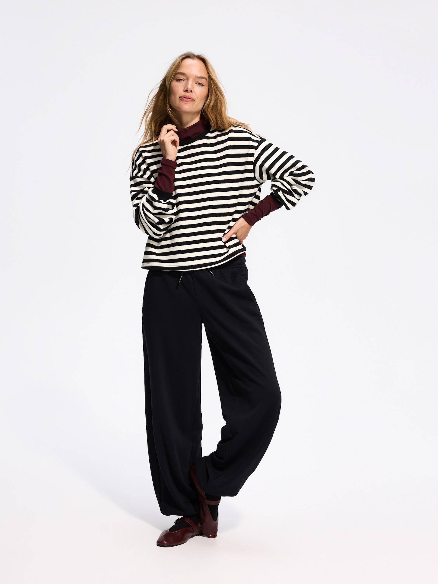 Black Cotton Rich Sweatpants, Black, medium