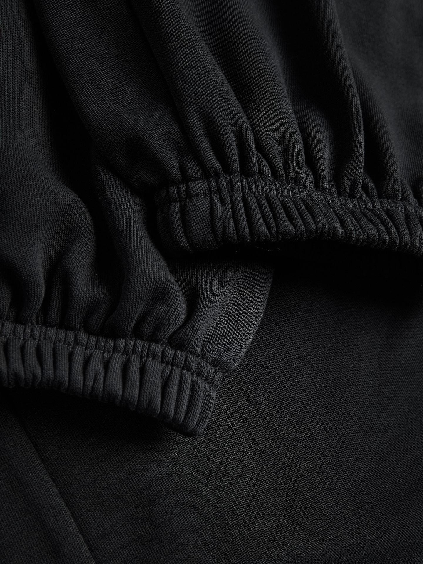 Black Cotton Rich Sweatpants, Black, large image number 4