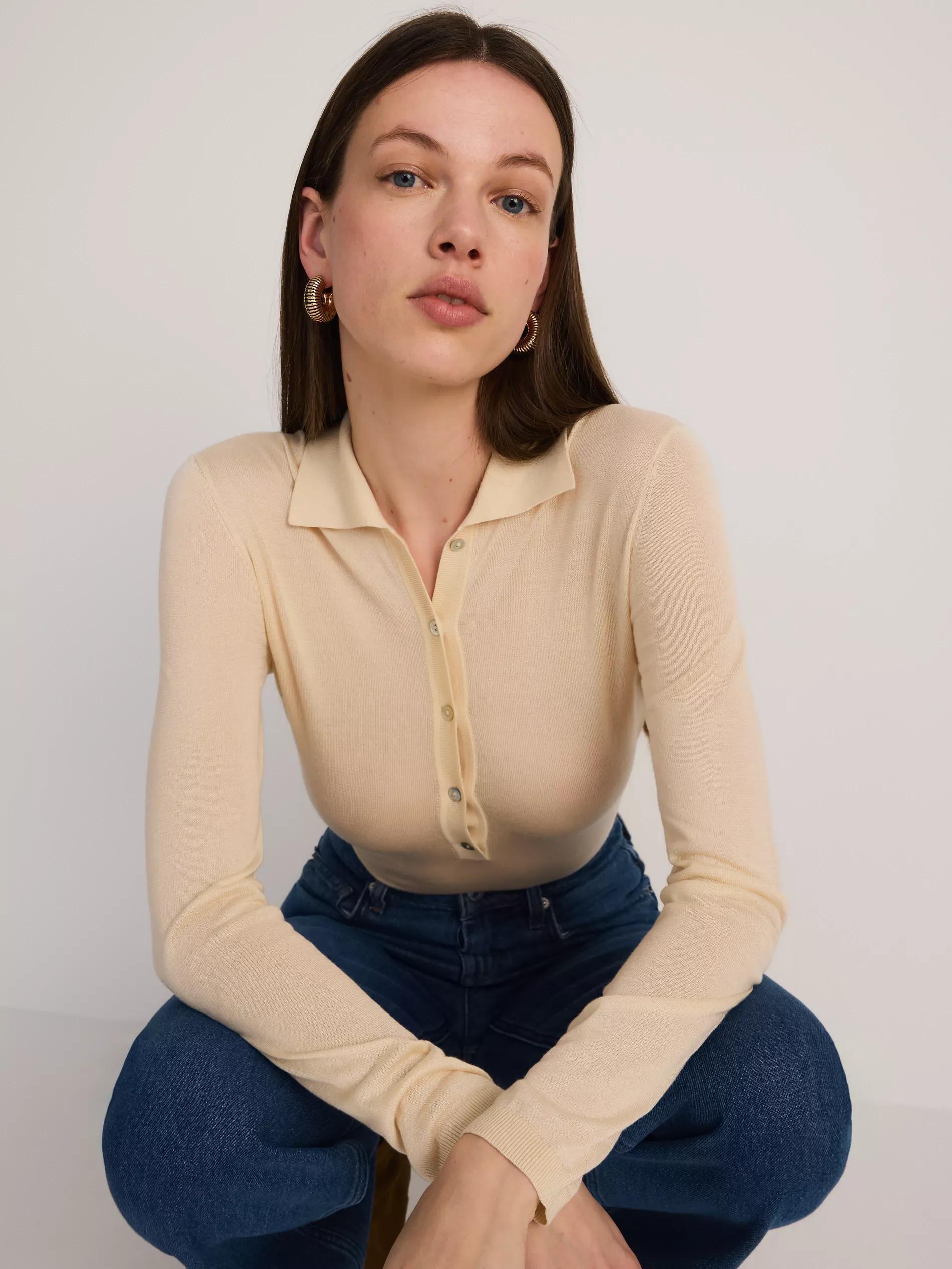 Gold Circular Drop Earrings, Golden, large image number 3