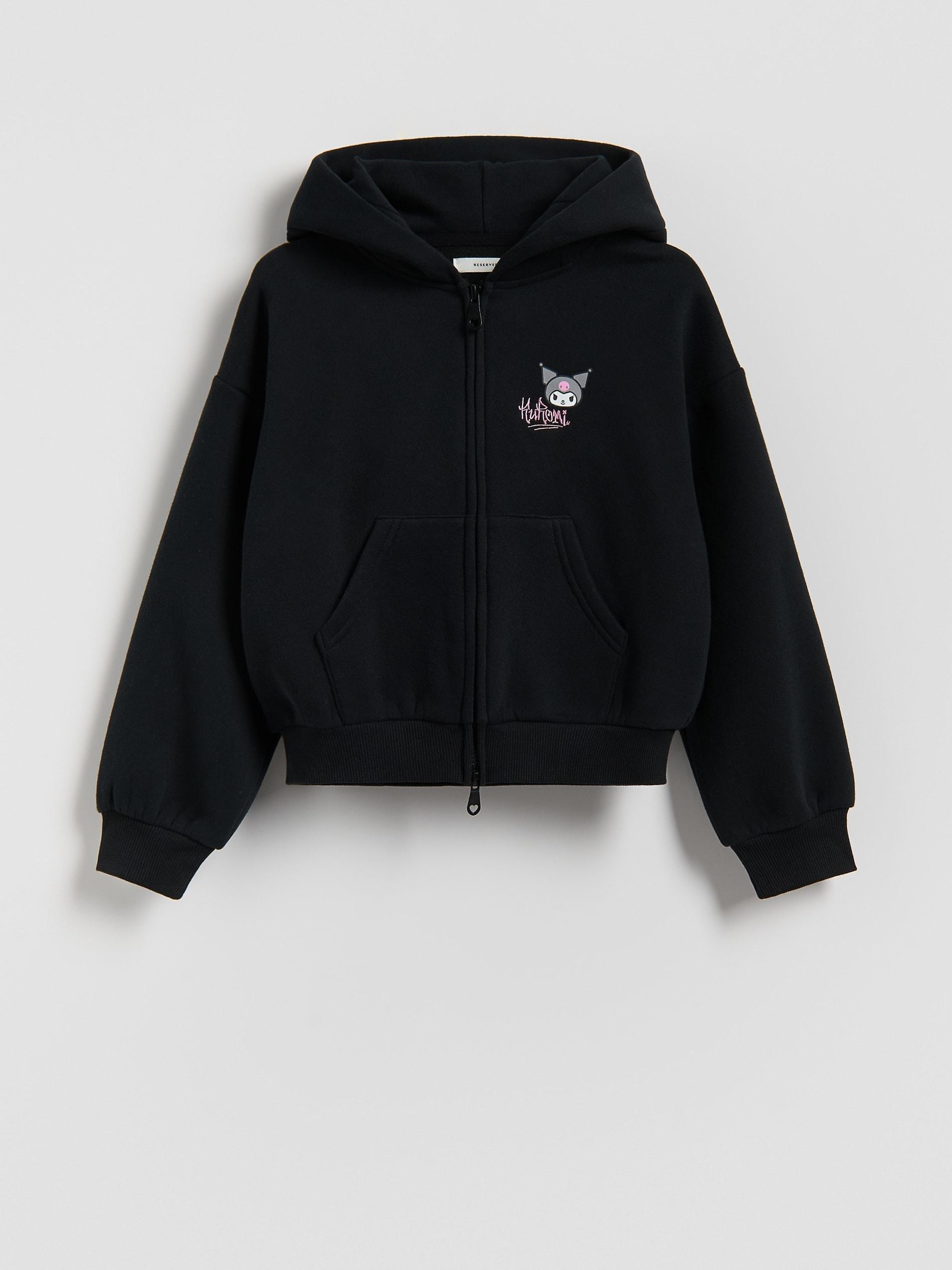 Black Kuromi Hoodie, Black, medium