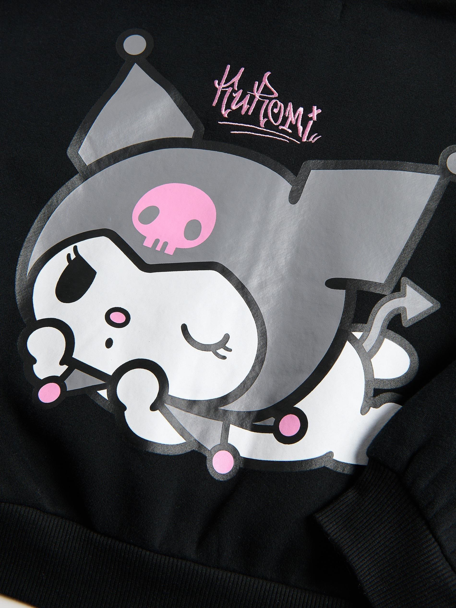 Black Kuromi Hoodie, Black, medium