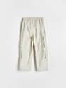 Reserved - Beige Cargo Pockets Trousers, Kids Boys