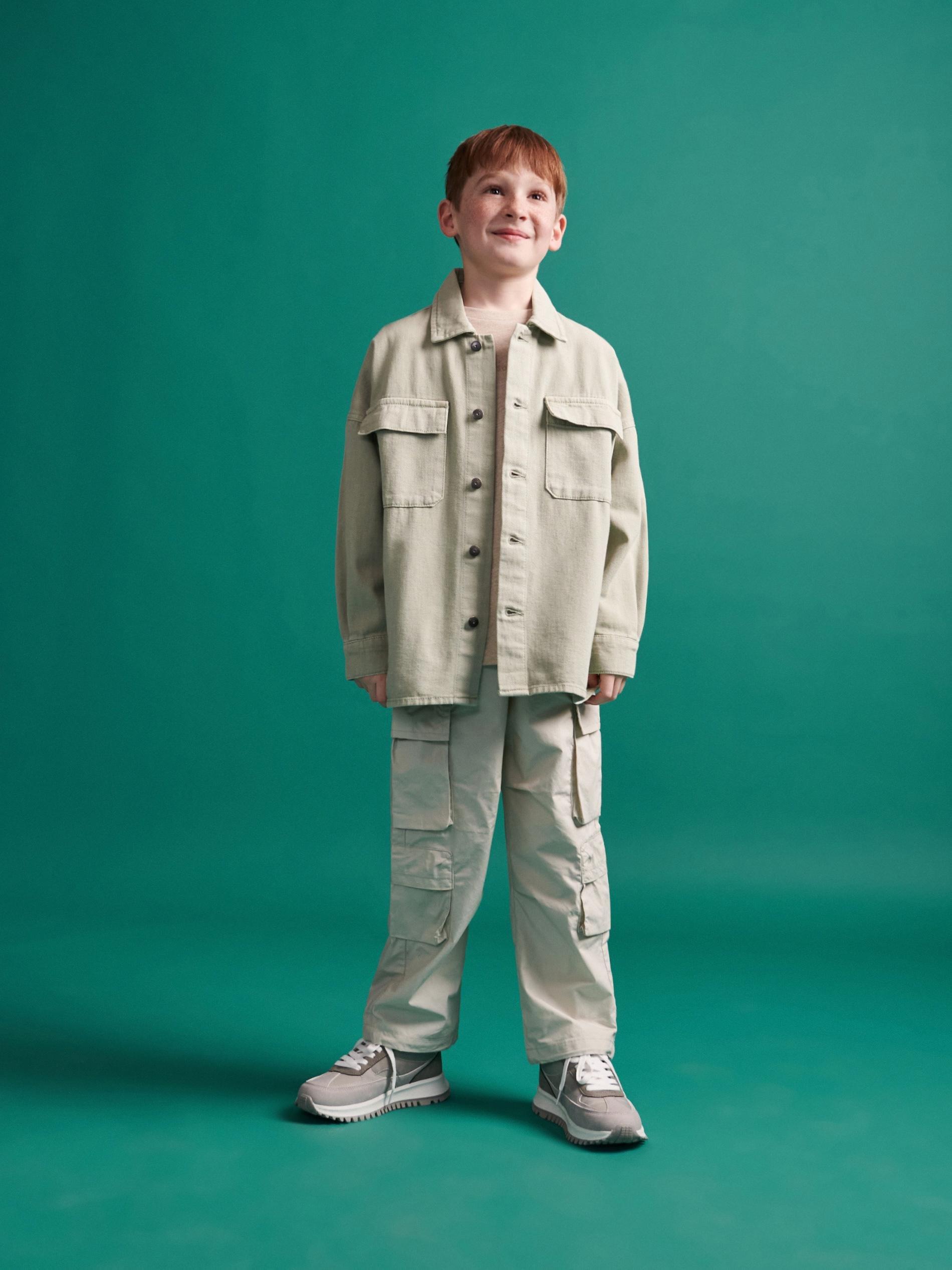 Reserved - Beige Cargo Trousers, Kids Boys