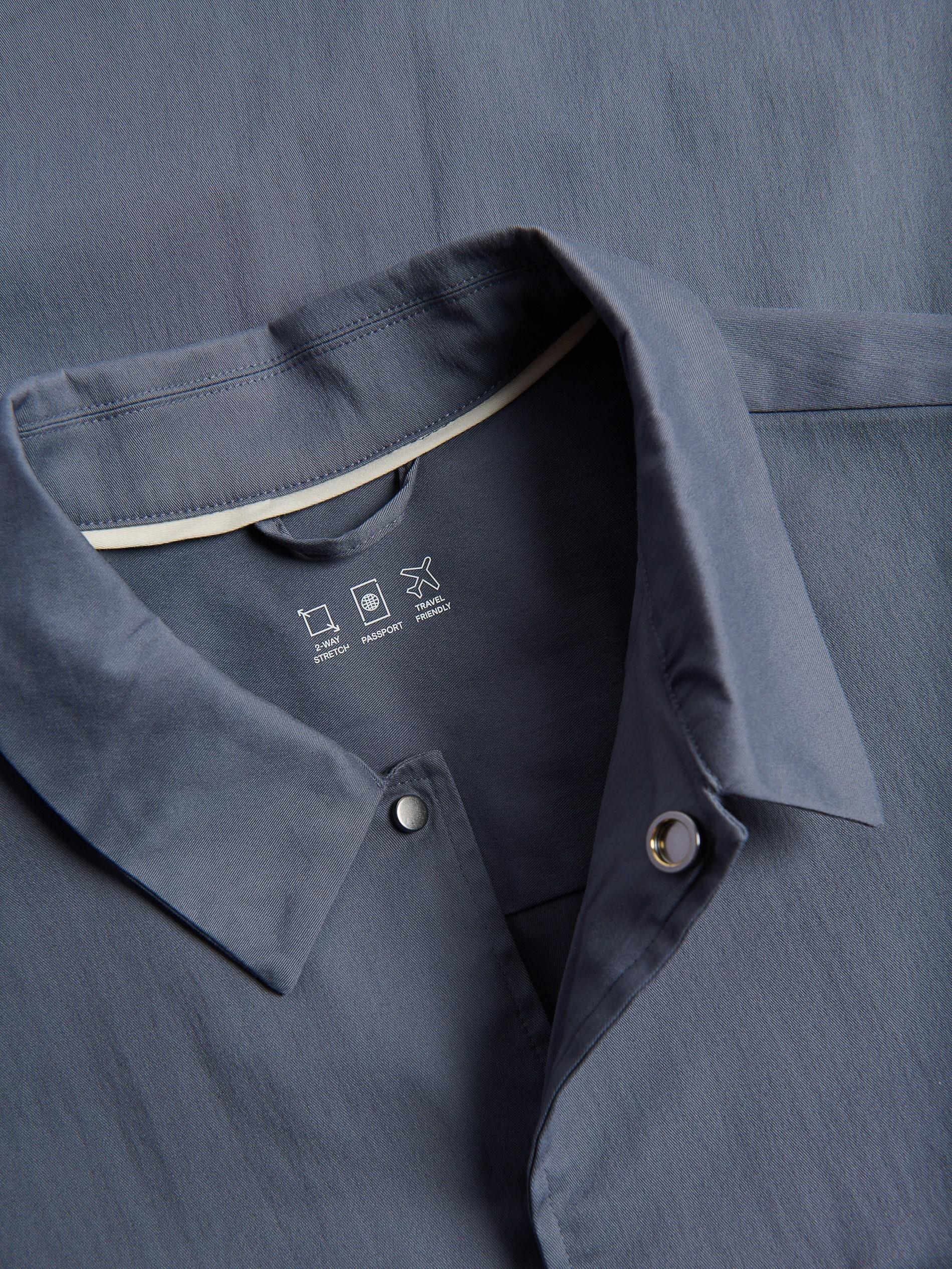 Navy Jacket With Collar, Blue, large image number 5