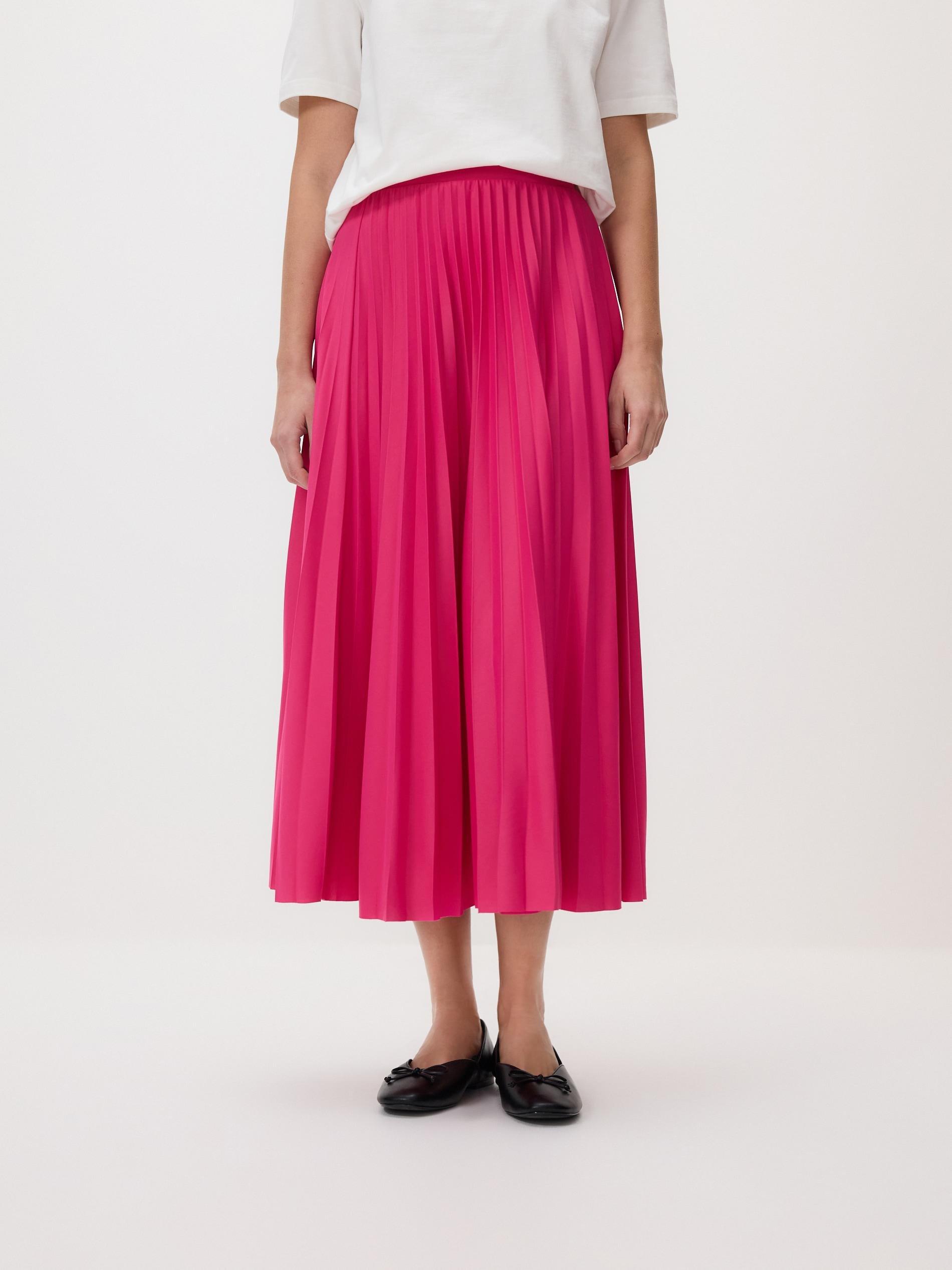 Pink Pleated Skirt, Purple, medium