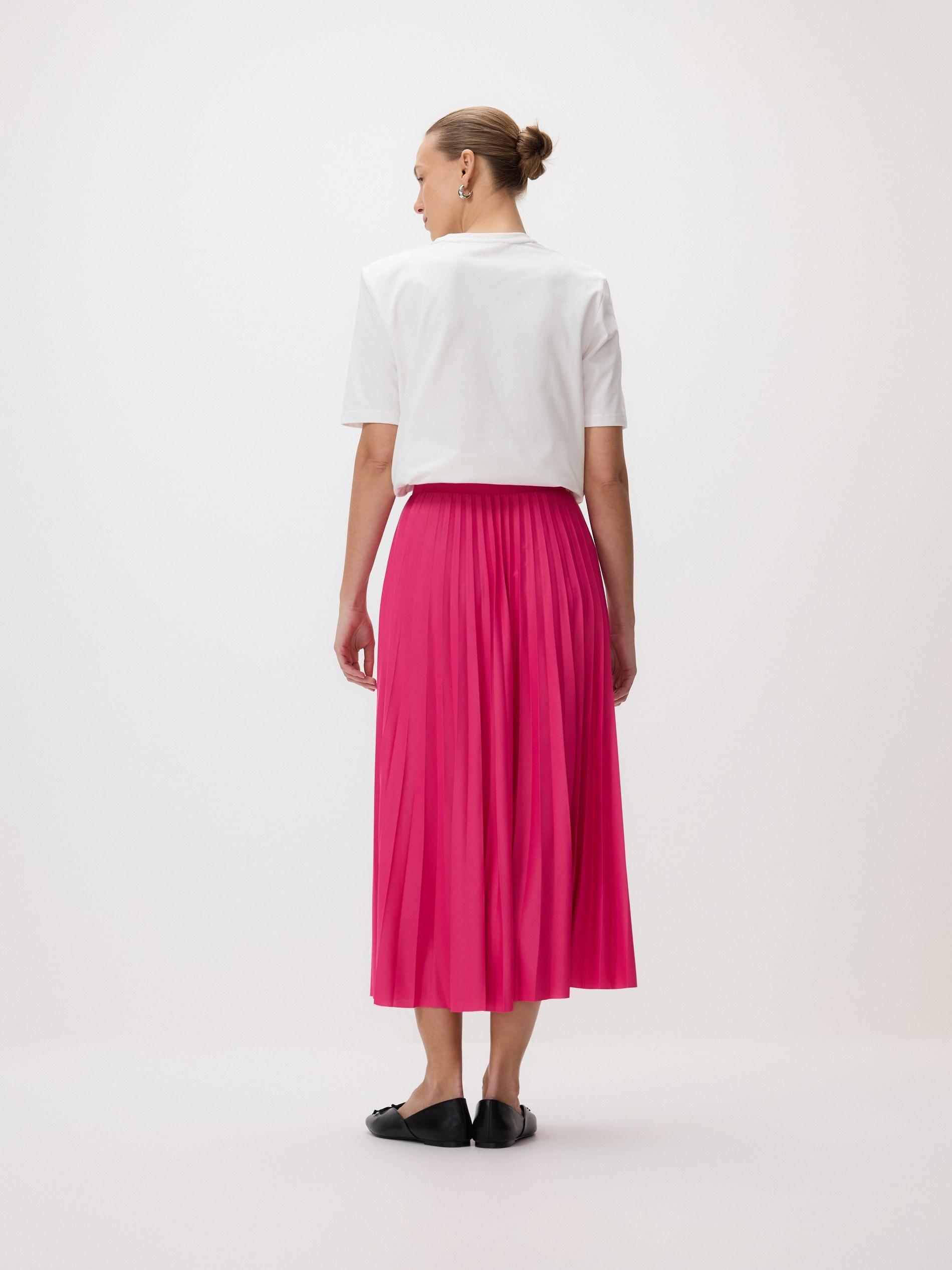 Pink Pleated Skirt, Purple, medium