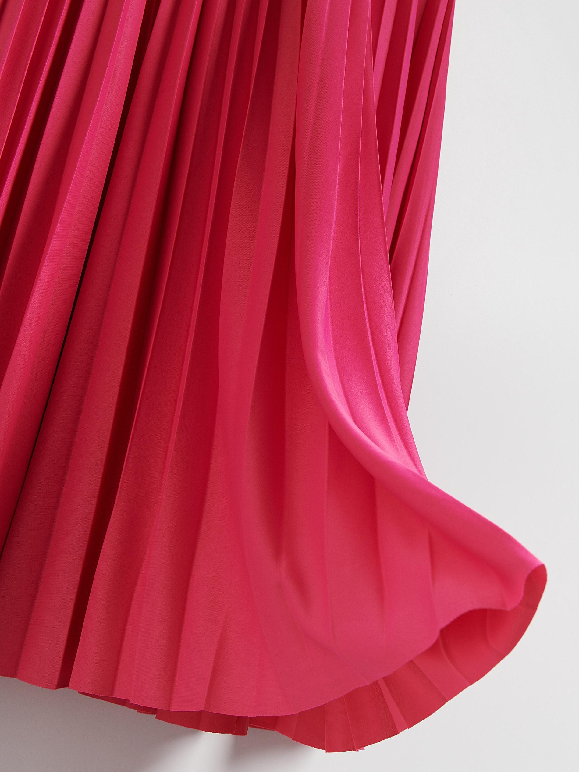Pink Pleated Skirt, Purple, large image number 4