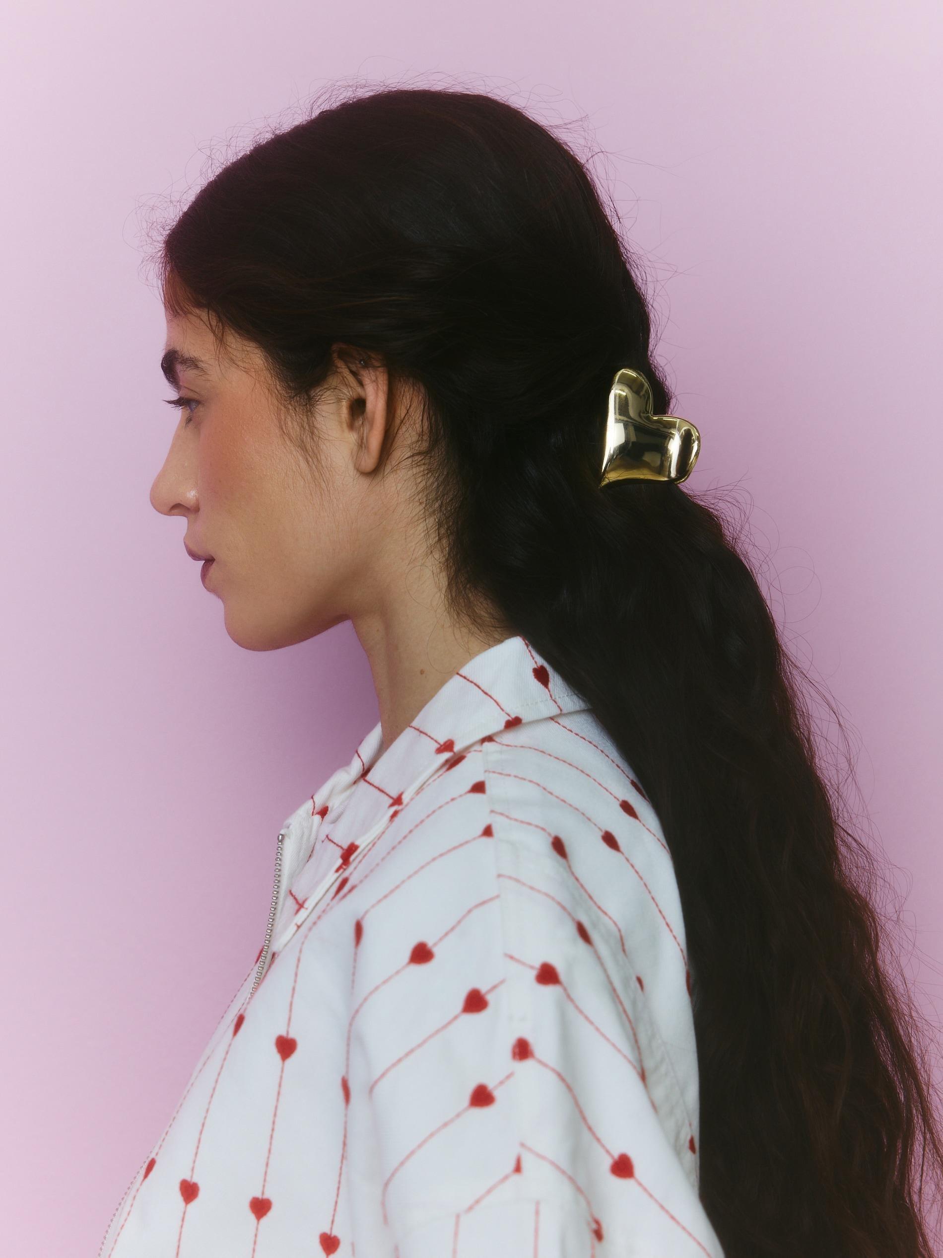 Gold Hair Clasp, Golden, medium