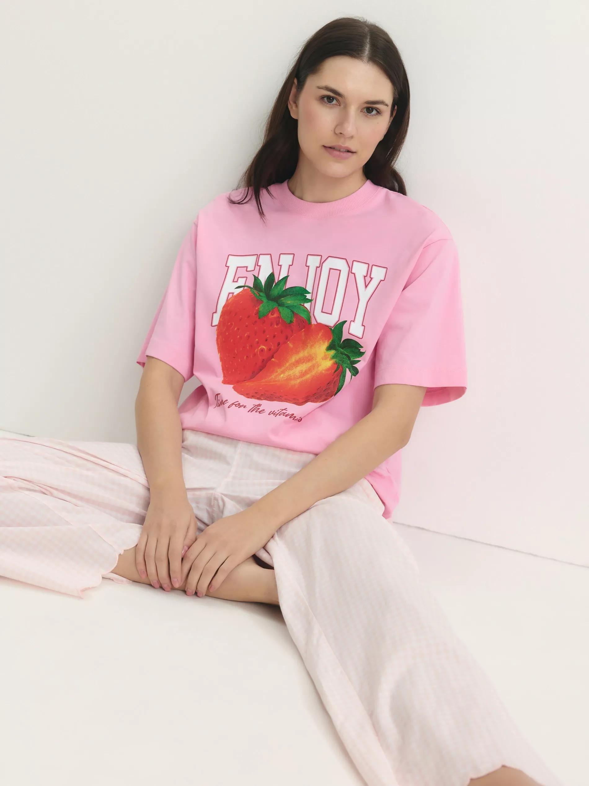 Pink Pj Trousers, Pink, large image number 0