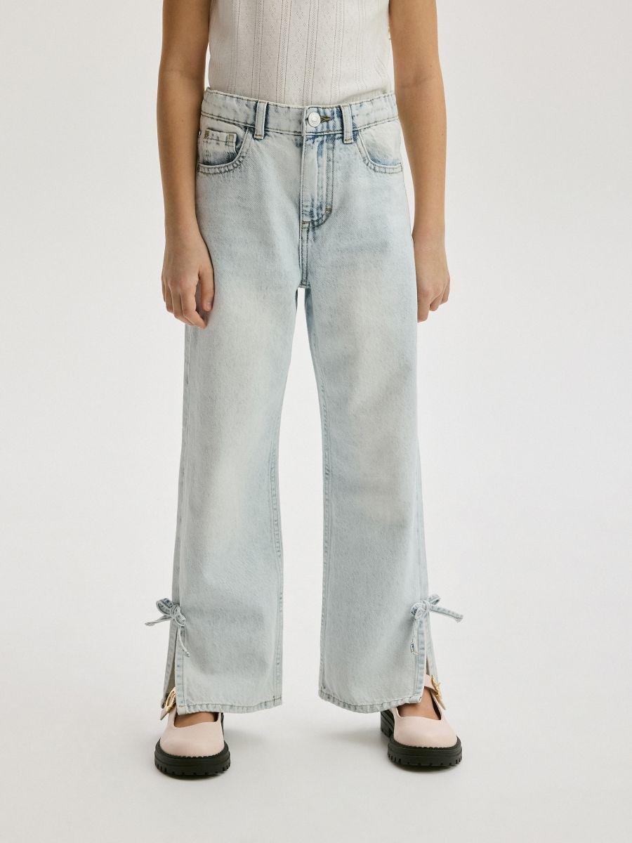 Blue Jeans With Bows, Blue, large image number 0