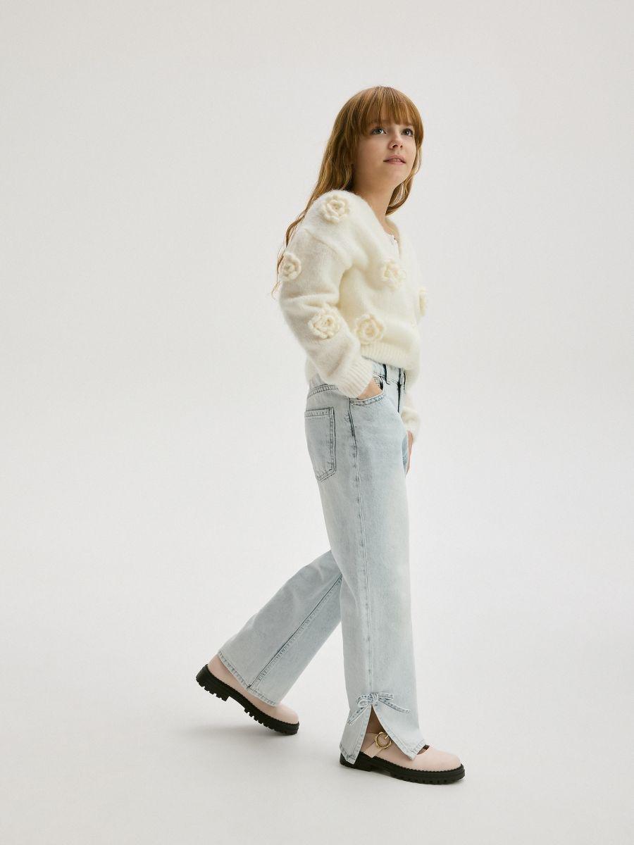 Blue Jeans With Bows, Blue, large image number 5