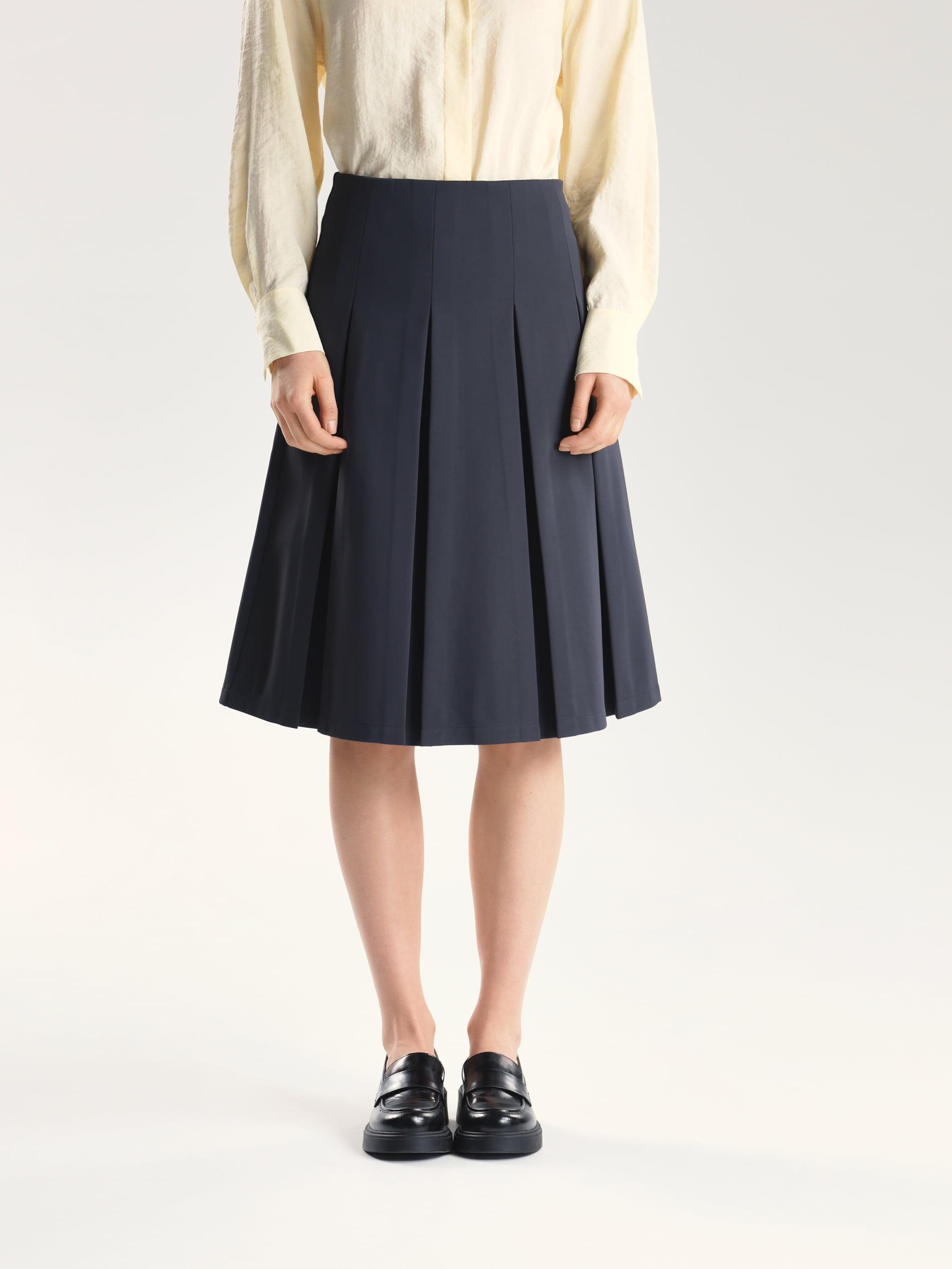 Green Flared Midi Skirt, Green, large image number 3