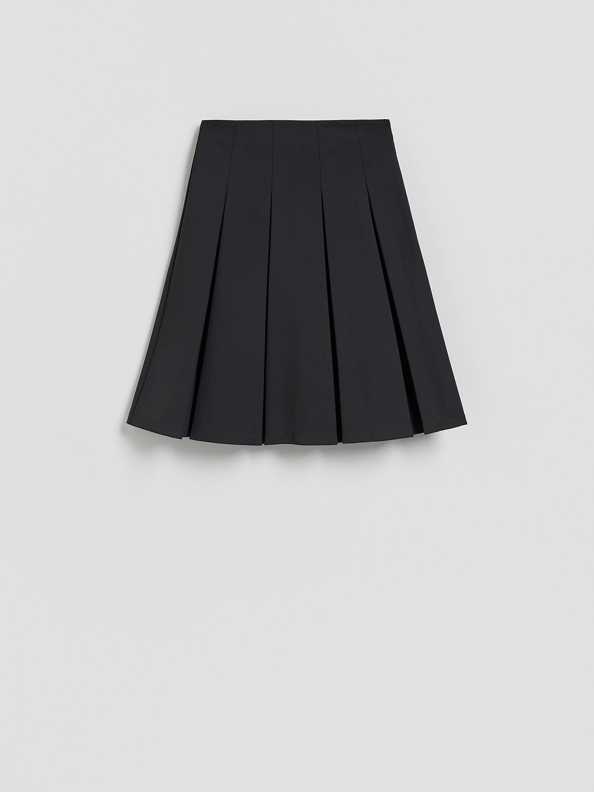 Green Flared Midi Skirt, Green, large image number 5