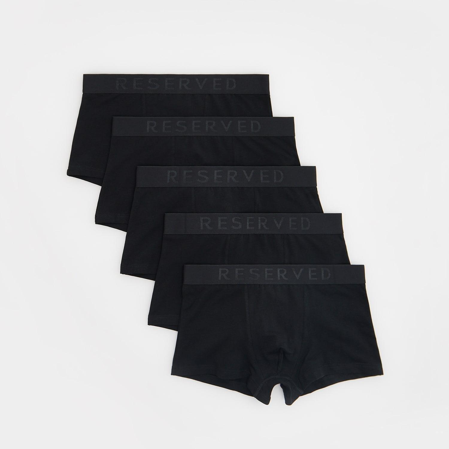 Black Classic Boxers, 5 Pack, , large image number 0