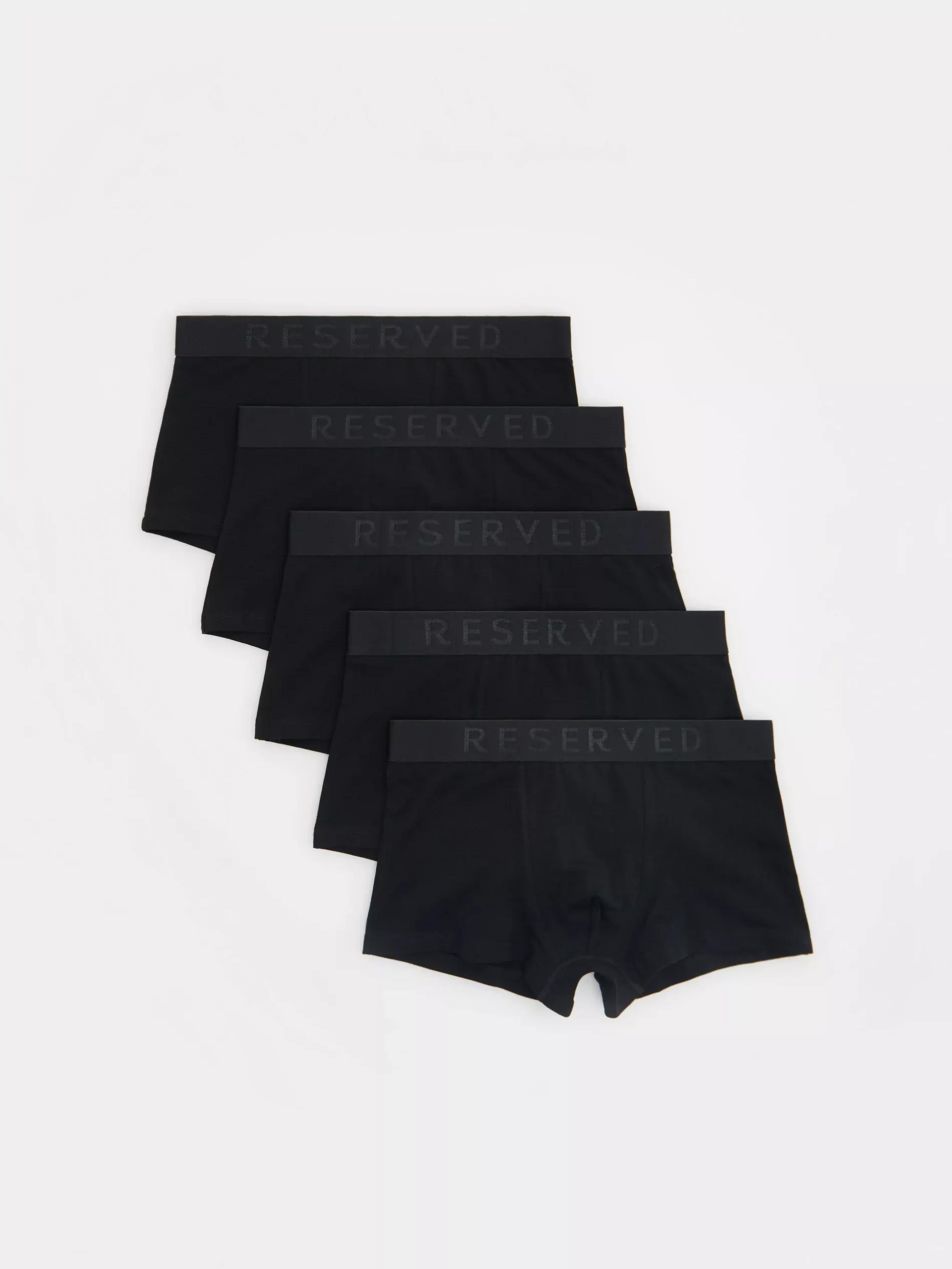 Black Classic Boxers, 5 Pack, , large image number 1