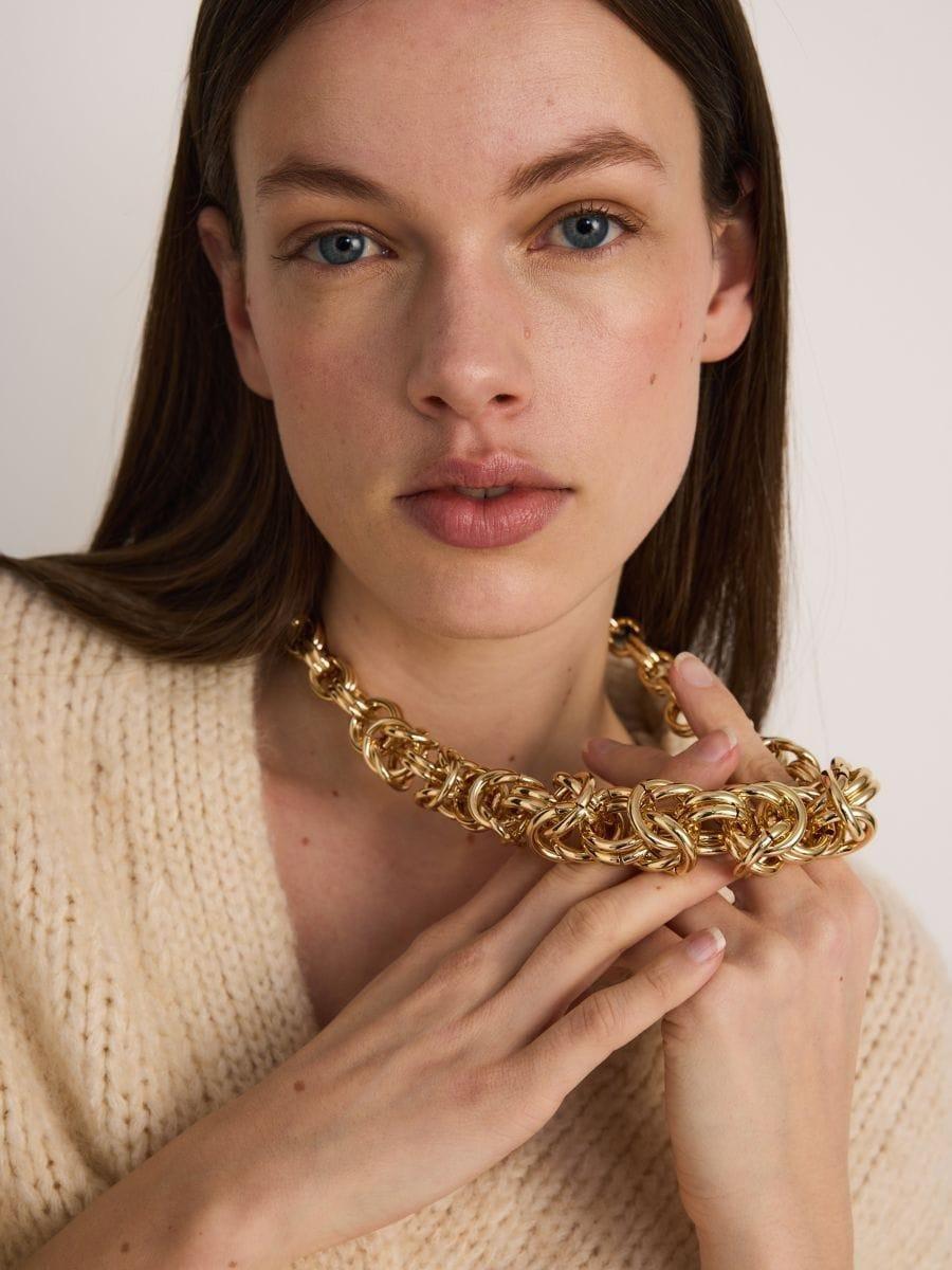 Gold Necklace, , medium