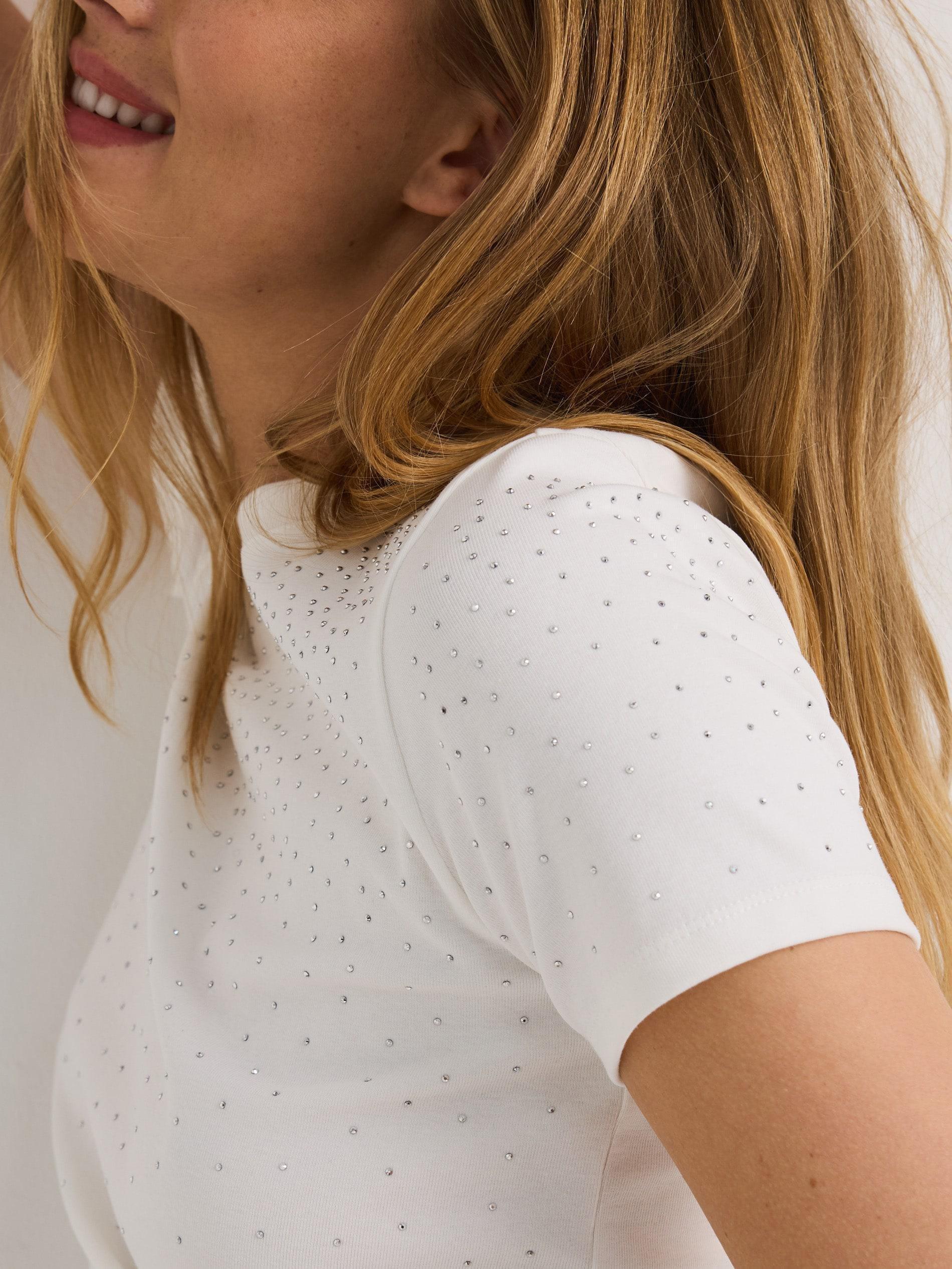 White T-Shirt, White, medium