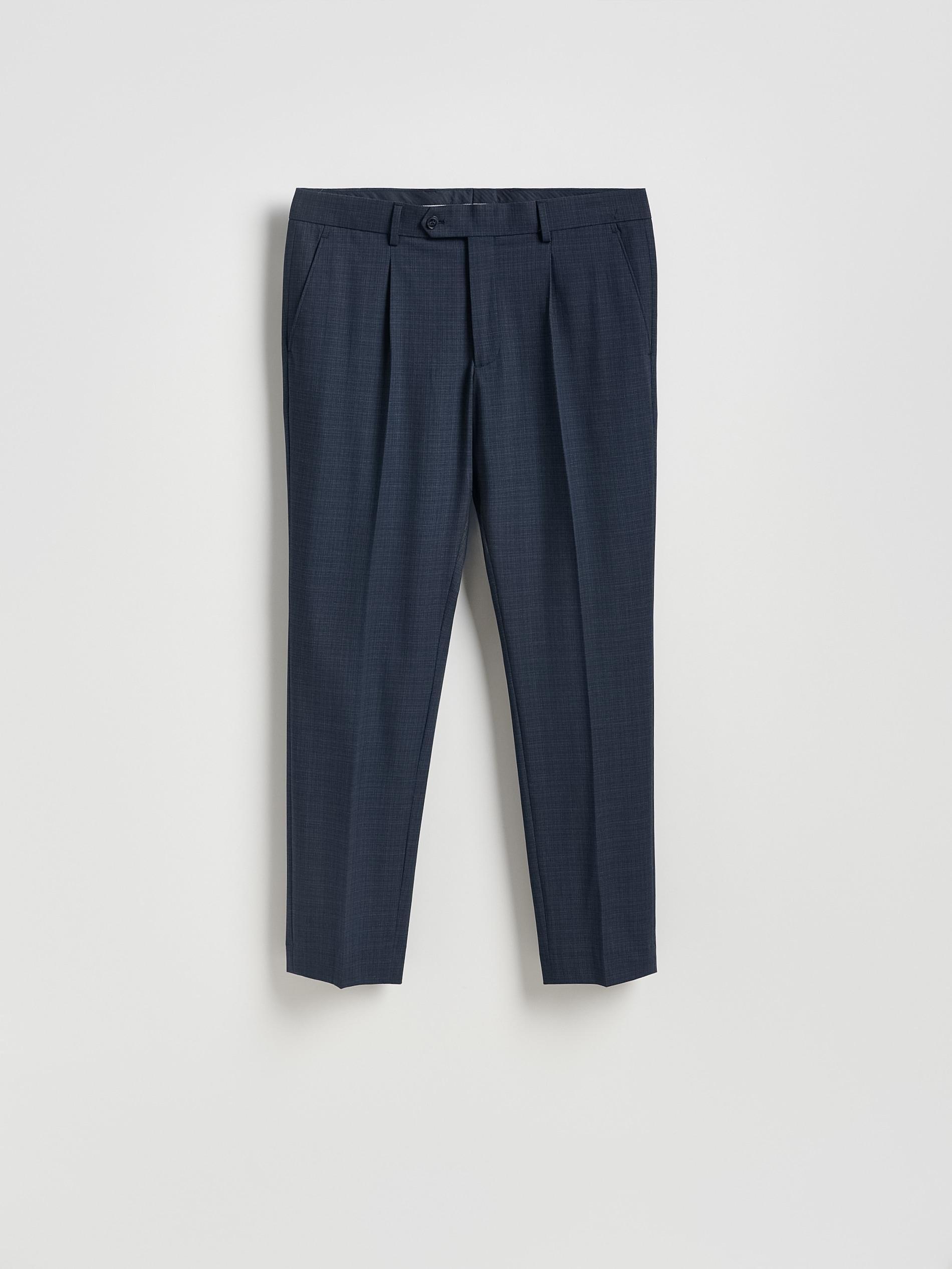 Navy Slim Fit Suit Trousers, Navy, large image number 3