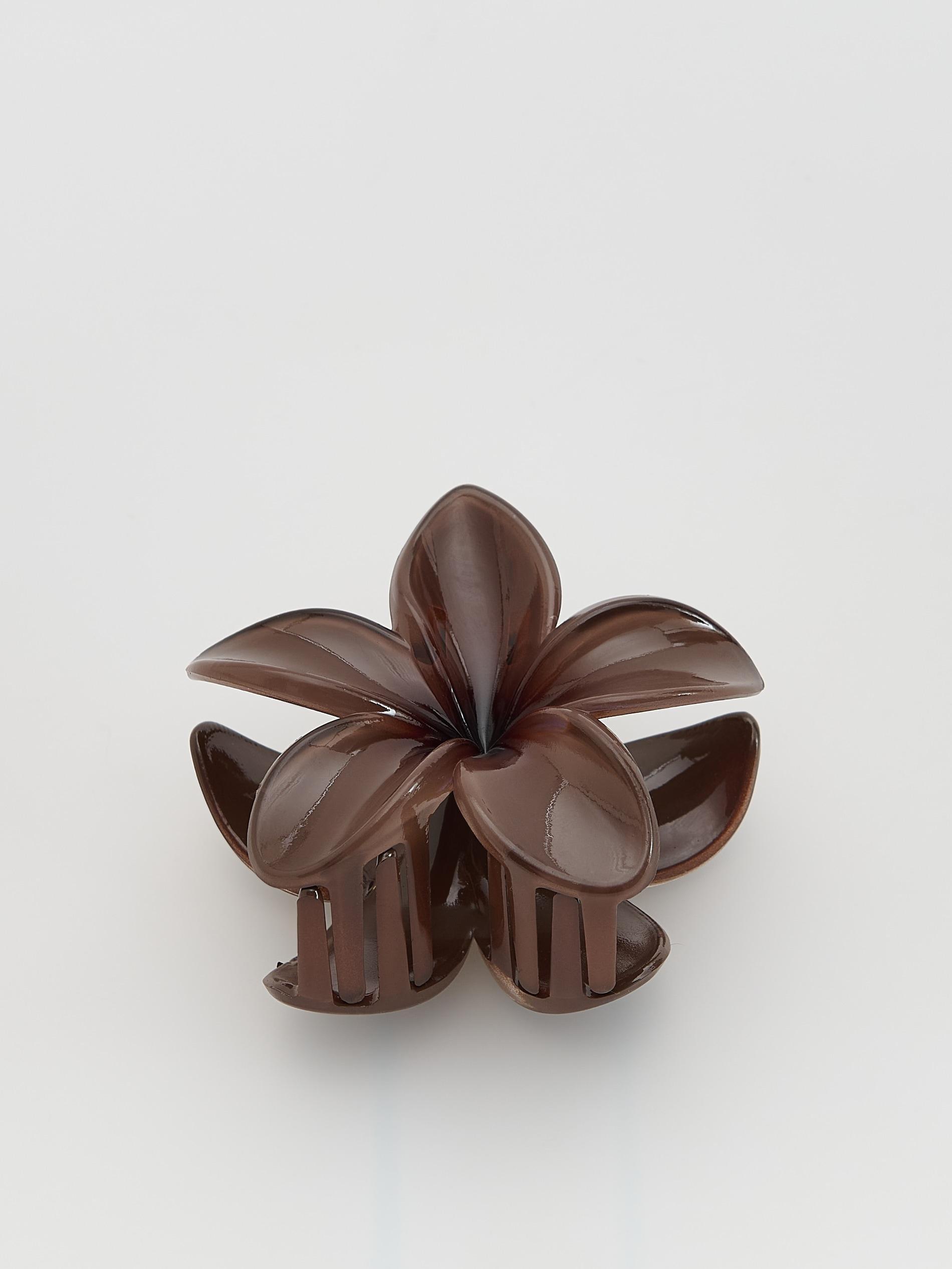 Brown Hair Clasp, Brown, medium