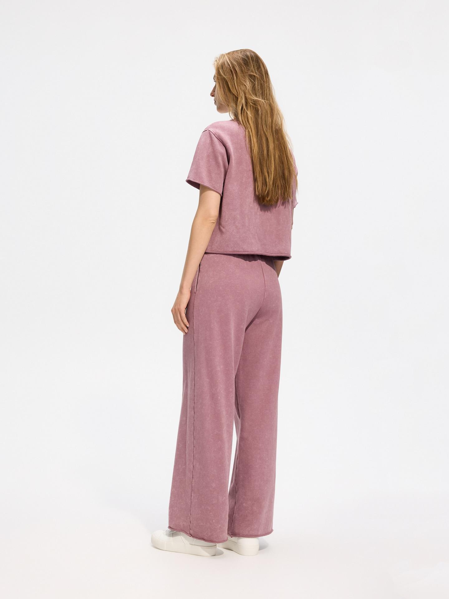 Pink Sweatpants With Wash Effect, Pink, large image number 3