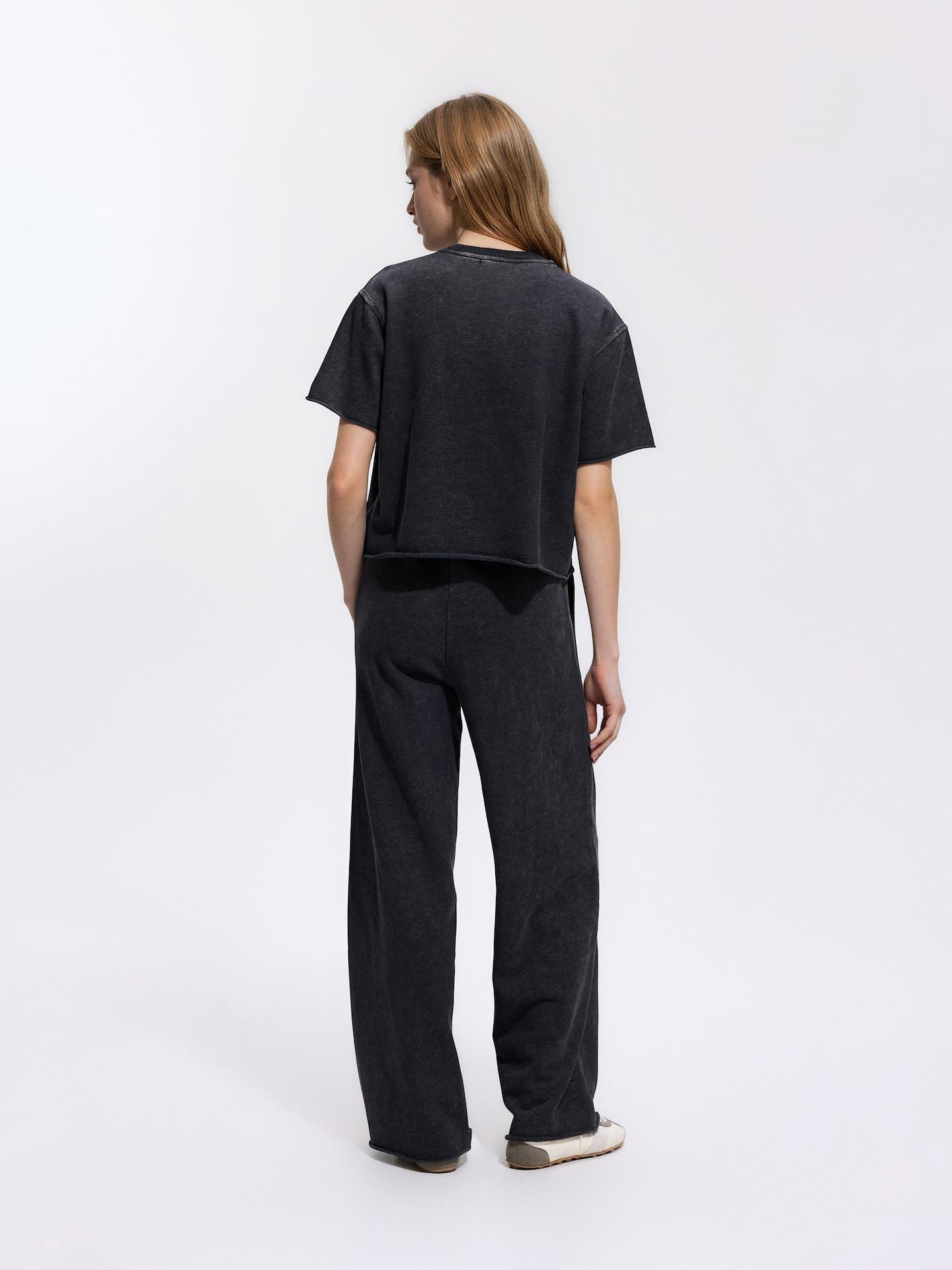 Grey Sweatpants With Wash Effect, Grey, large image number 2