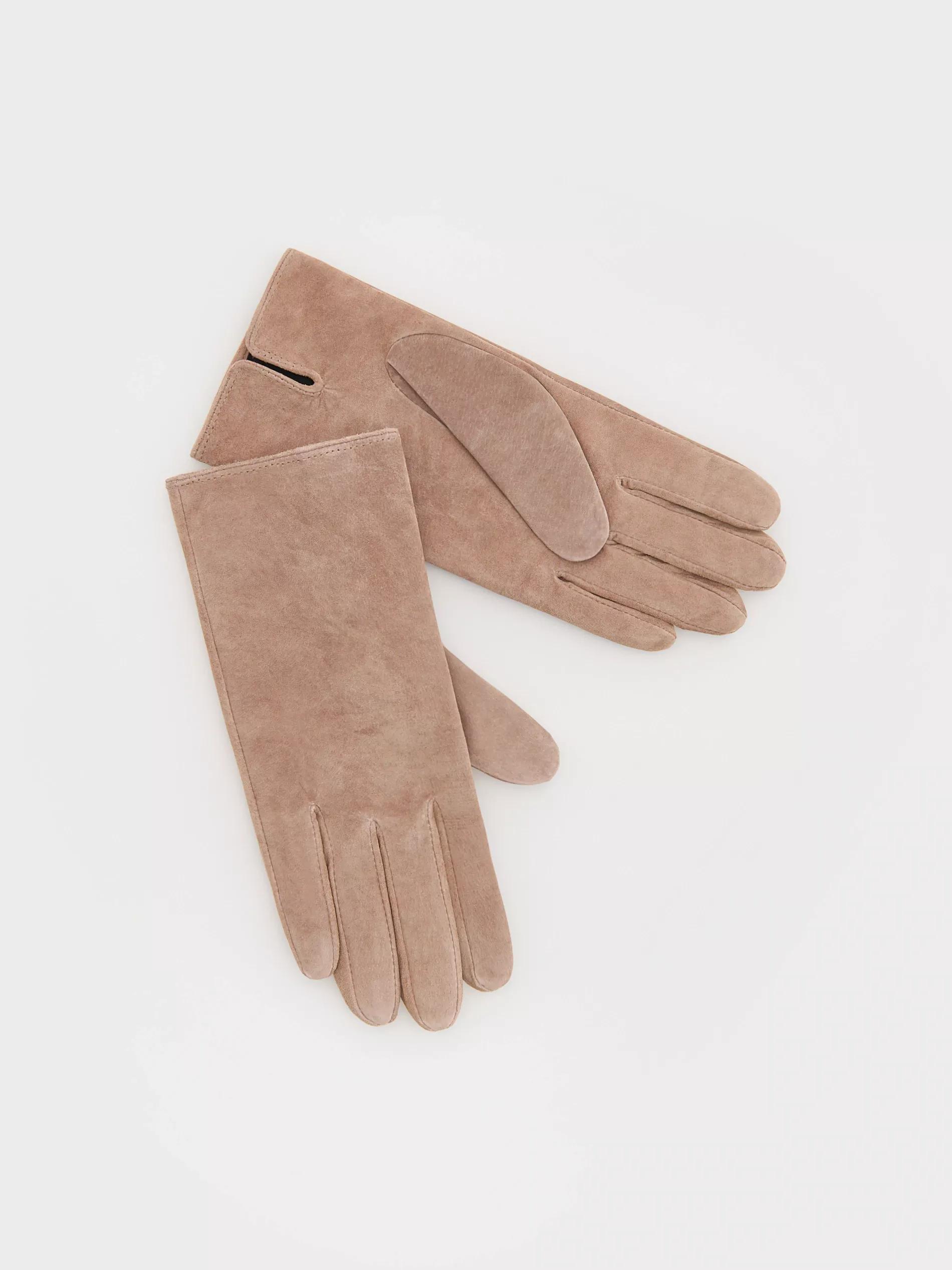 Brown Suede Gloves, , large image number 2
