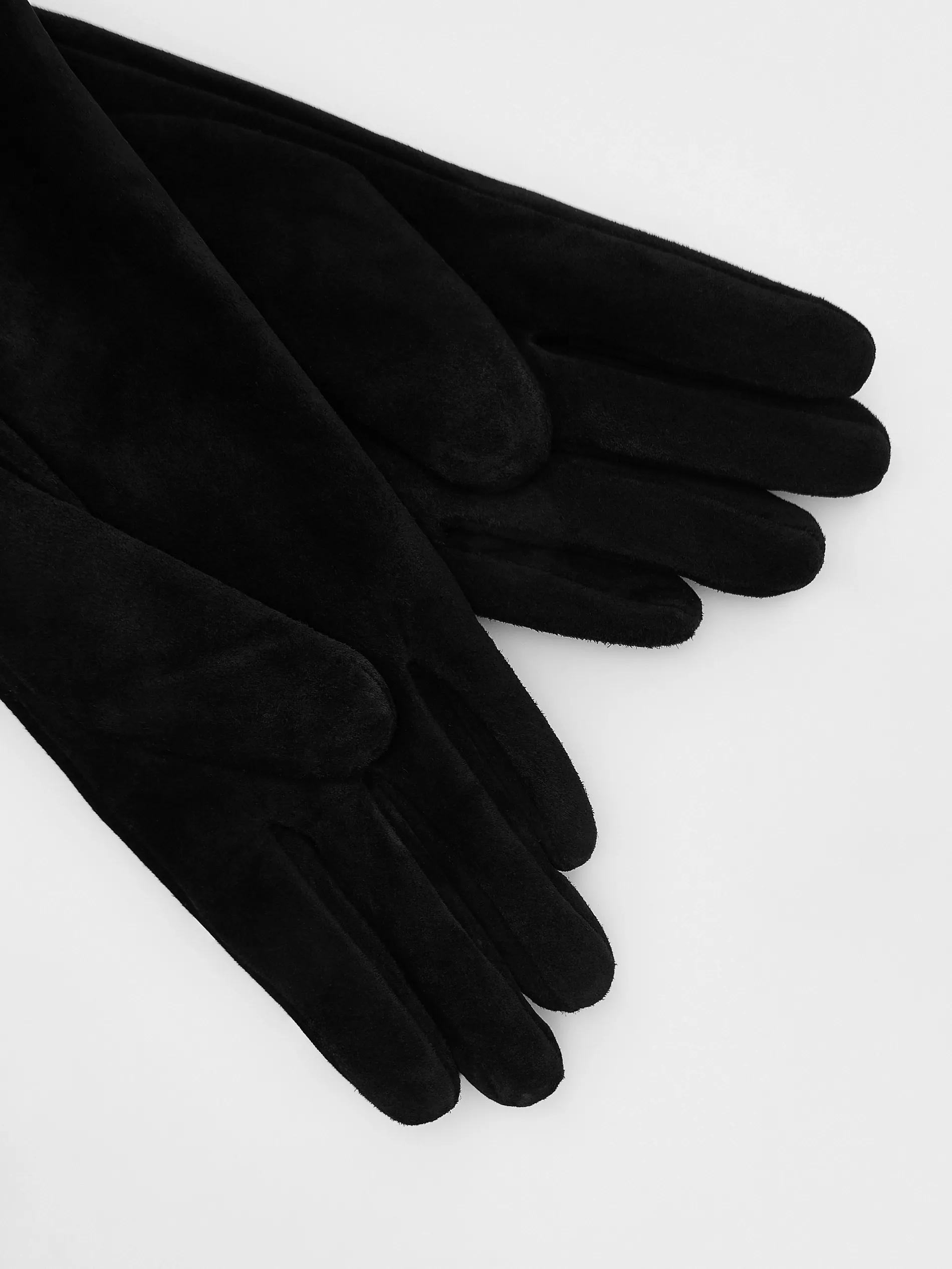 Black Suede Gloves, , large image number 1