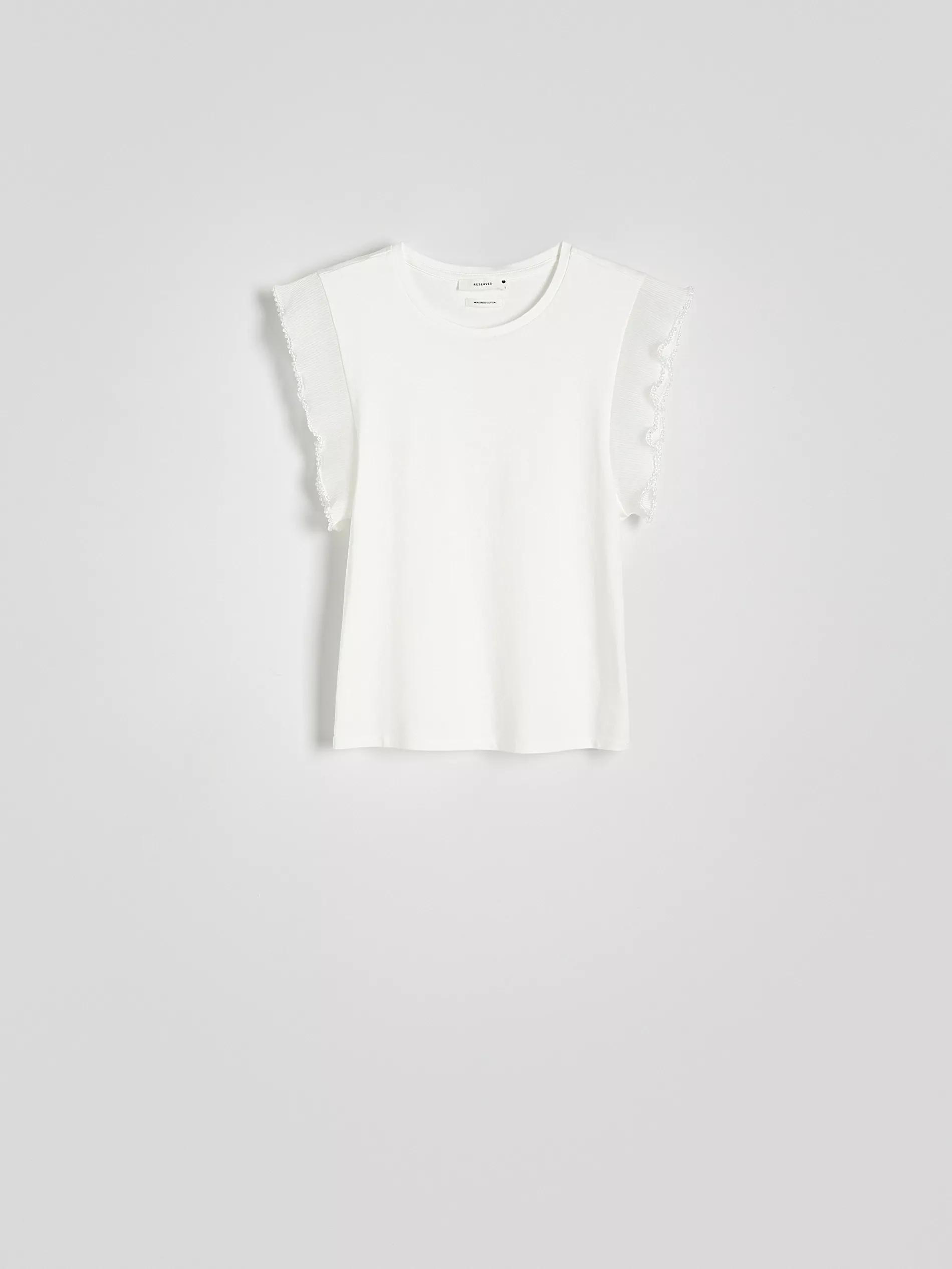 White Blouse With Decorative Insert, , large image number 5
