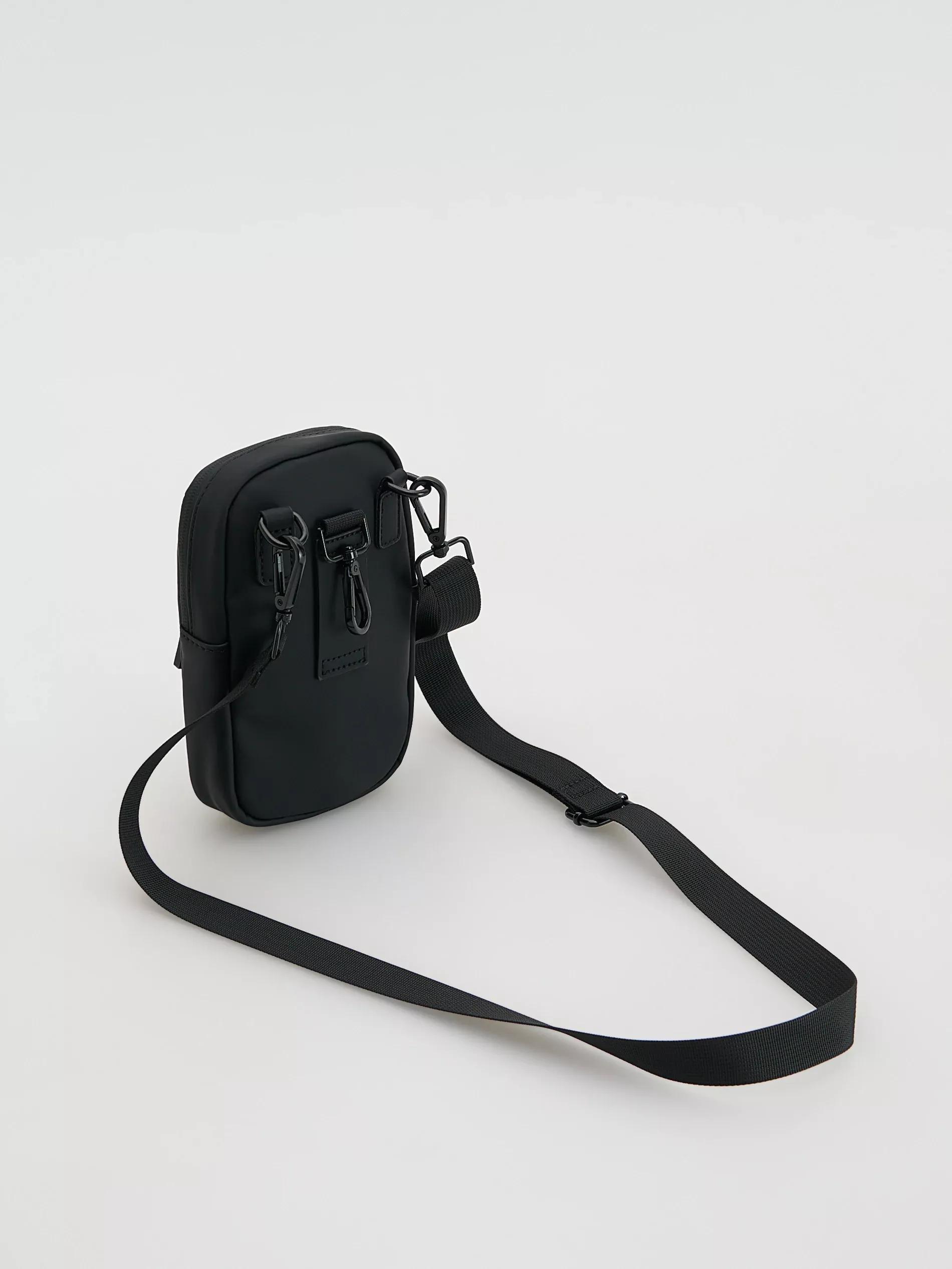 Black Crossbody Pouch Bag, Black, large image number 1