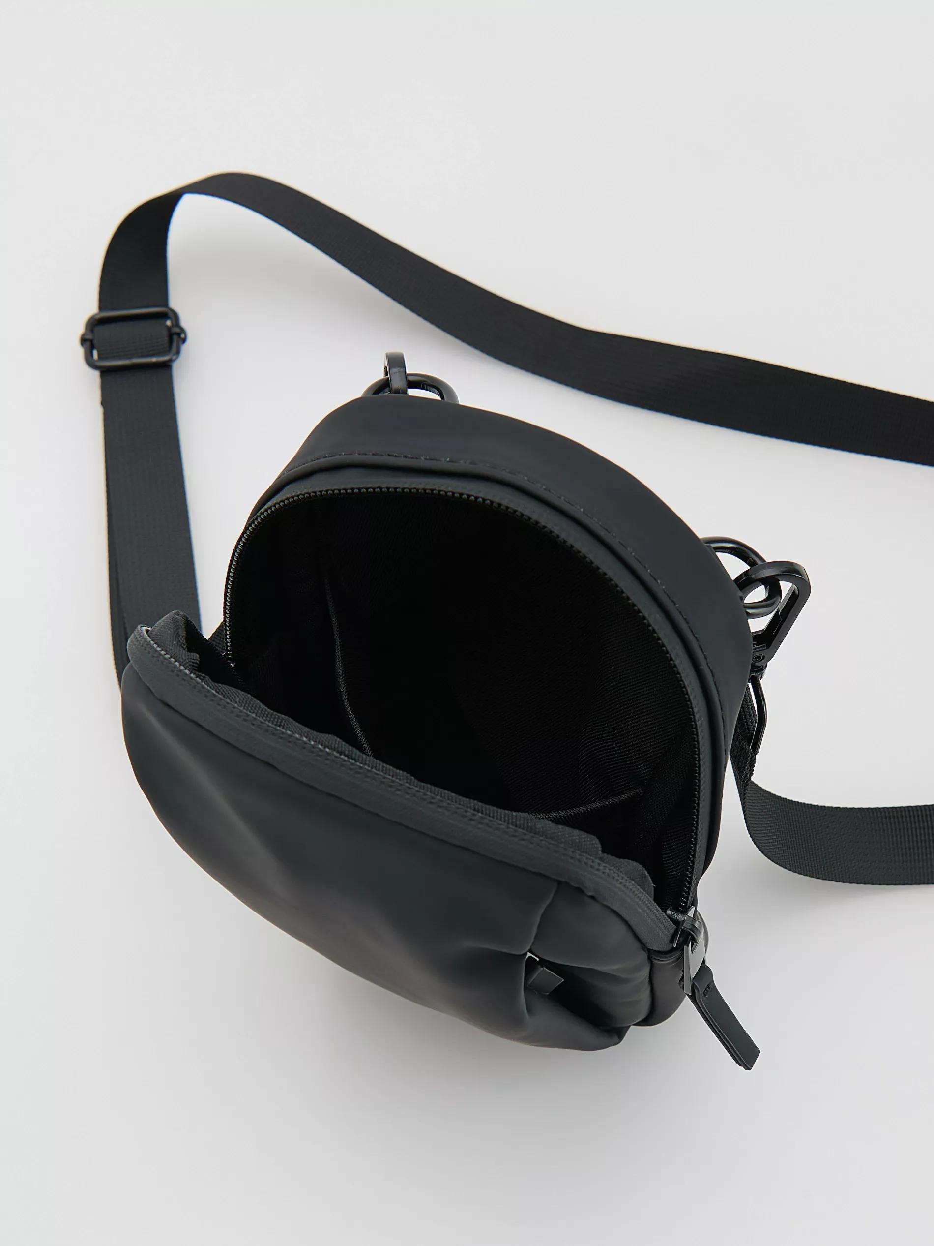 Black Crossbody Pouch Bag, Black, large image number 2