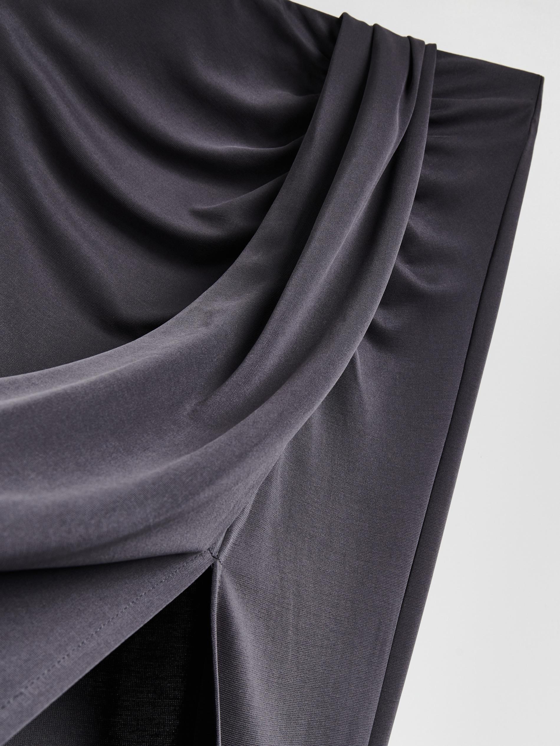 Grey Modal Blend Skirt, Grey, large image number 1